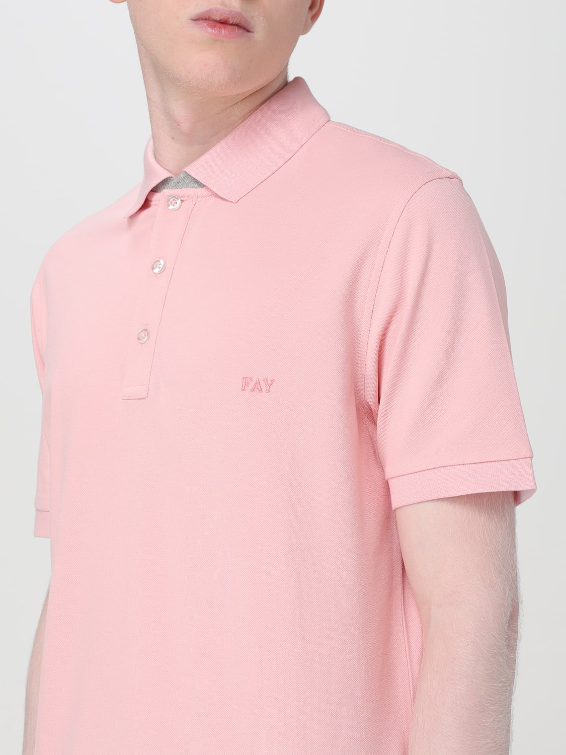 FAY POLO SHIRT: Polo shirt men Fay, Pink - Img 3