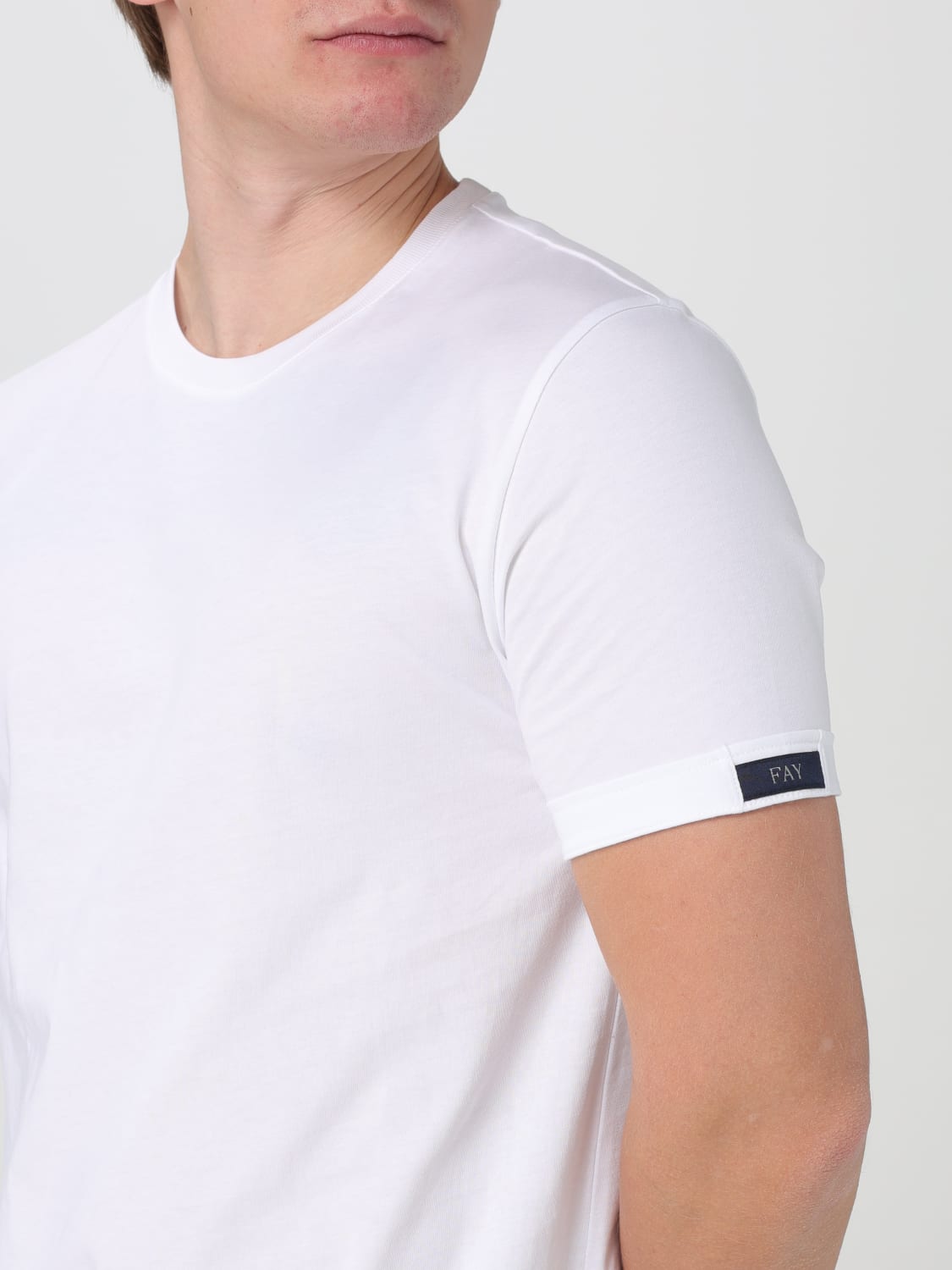 FAY T-SHIRT: T-shirt herren Fay, Weiß - Img 3