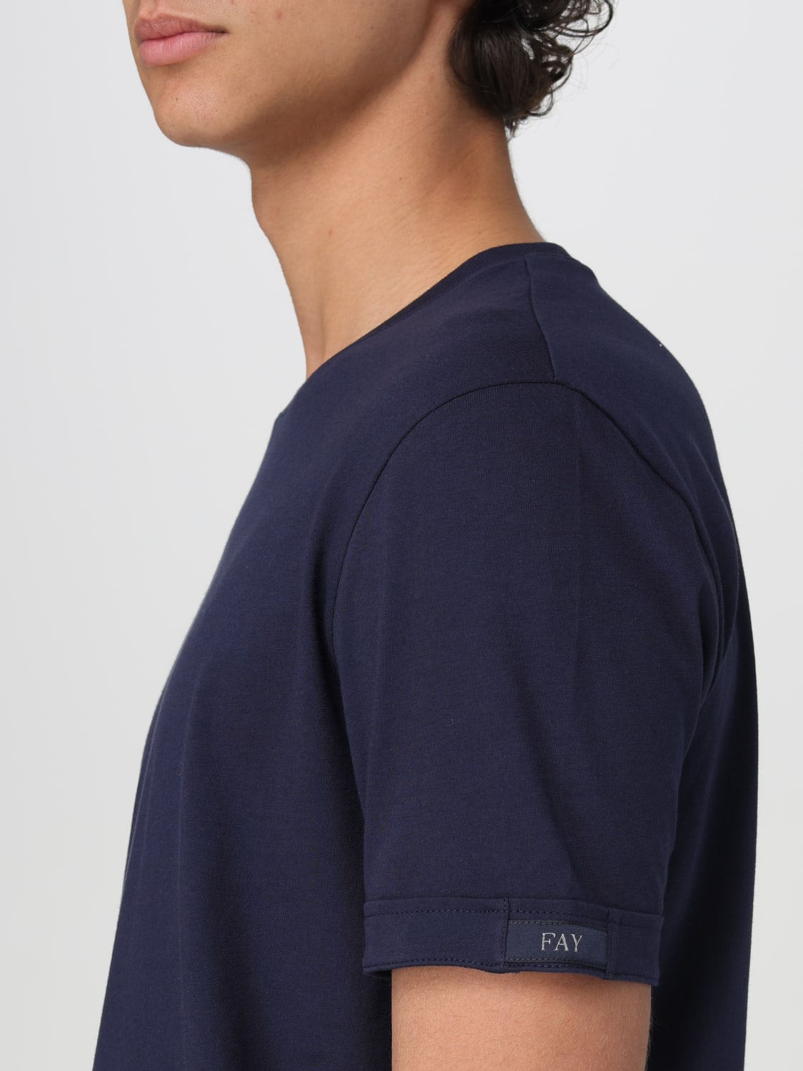 FAY T-SHIRT: T-shirt herren Fay, Blau - Img 3