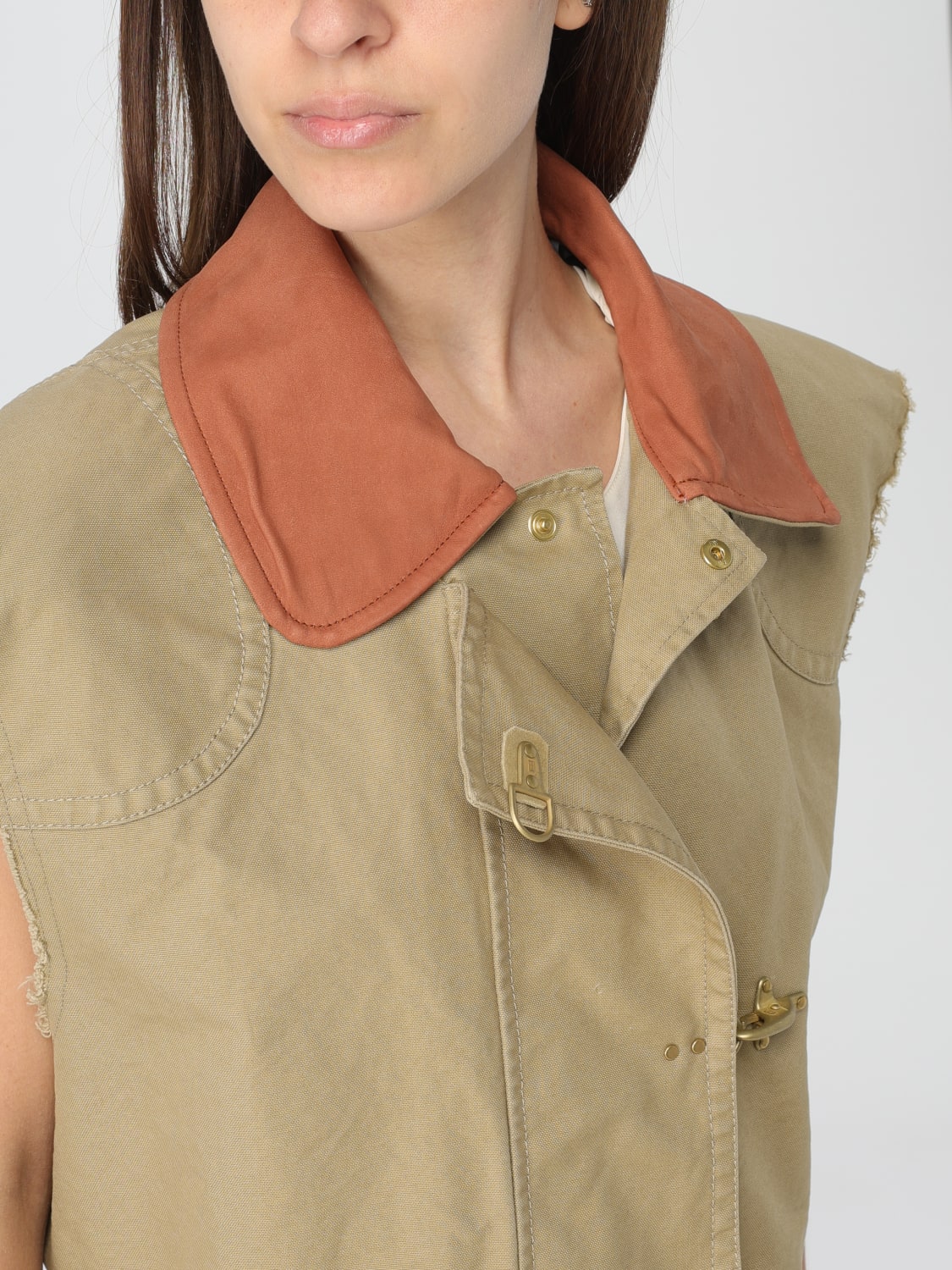 FAY WAISTCOAT: Jacket woman Fay, Beige - Img 4