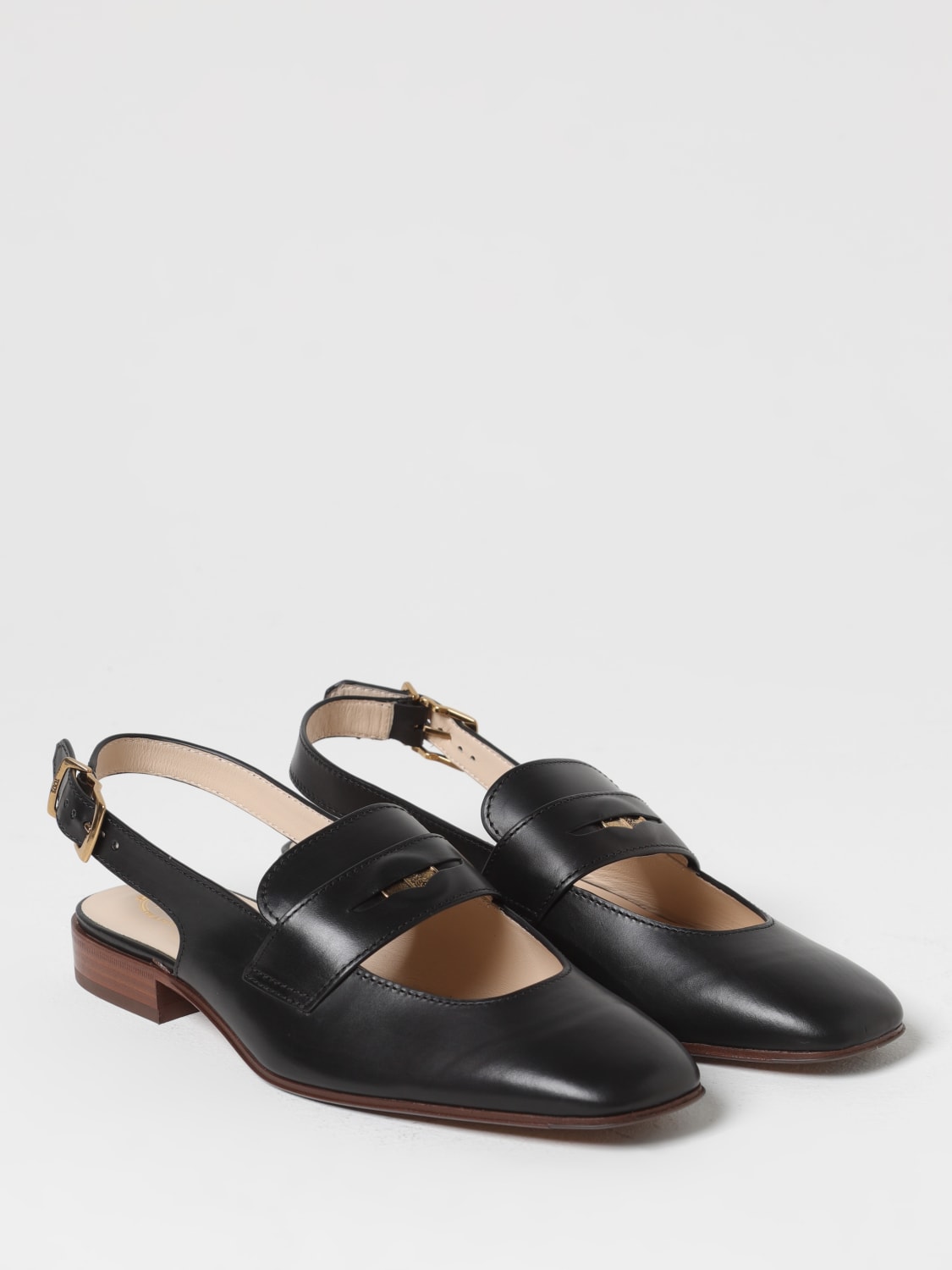 TOD'S SCARPE BASSE: Slingback Penny Tod's in pelle, Nero - Img 2