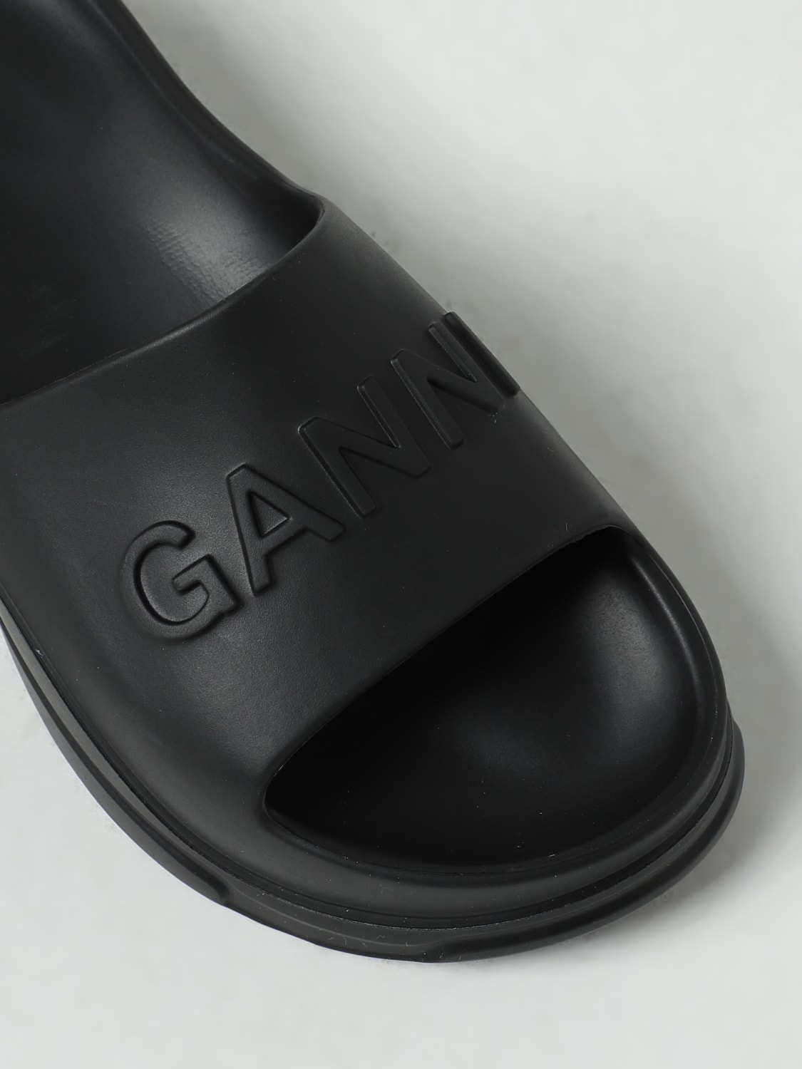 GANNI FLAT SANDALS: Shoes woman Ganni, Black - Img 4