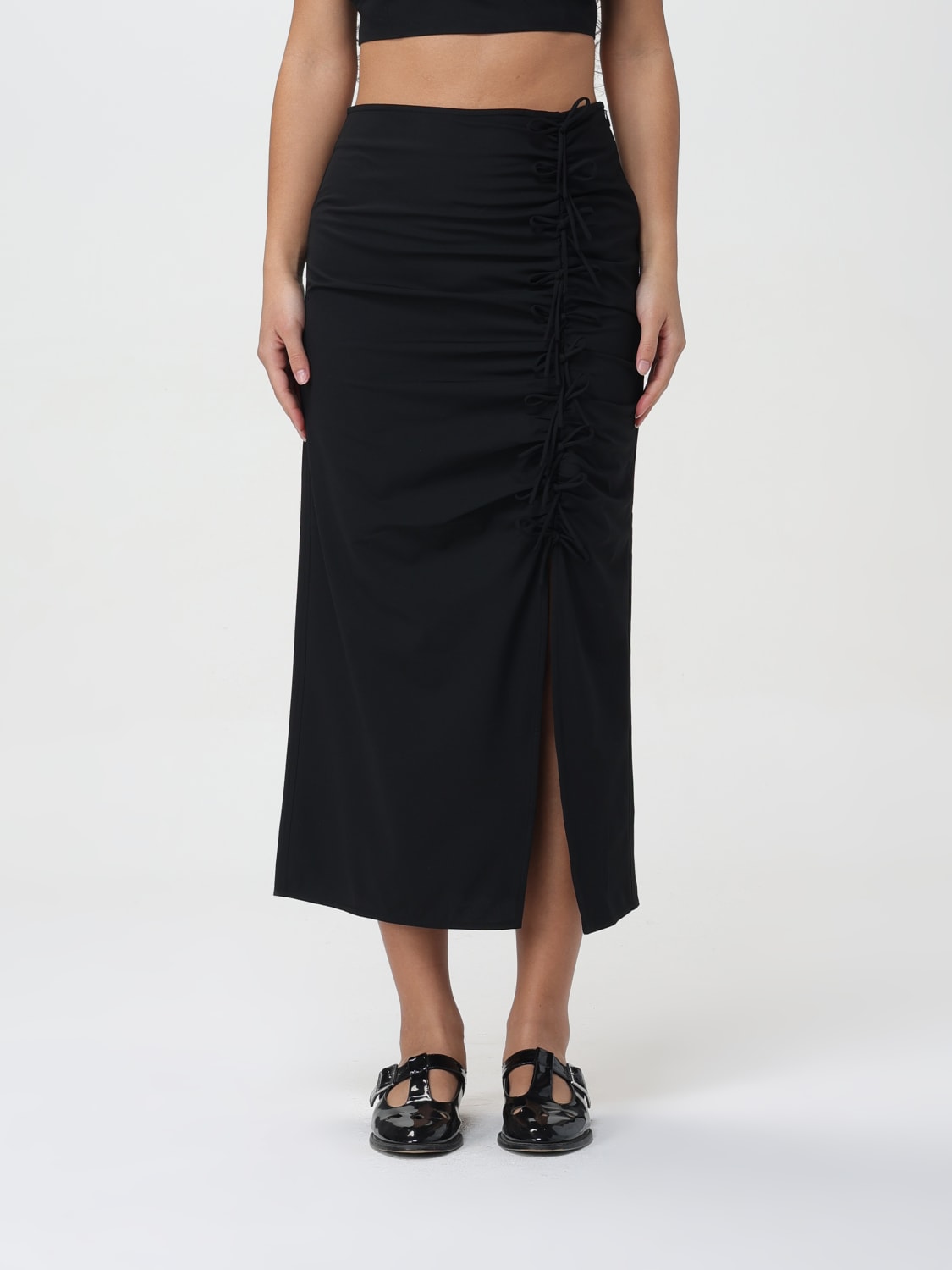 GANNI SKIRT: Skirt woman Ganni, Black - Img 1