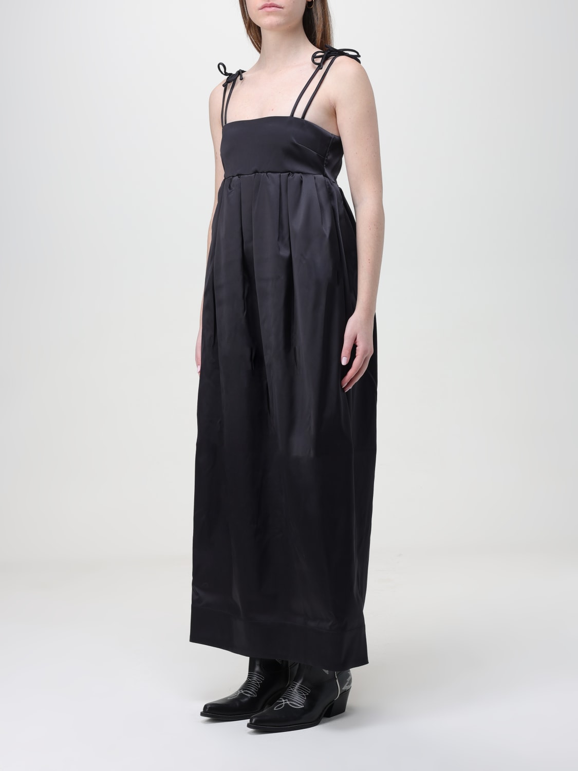 GANNI DRESS: Dress woman Ganni, Black - Img 4