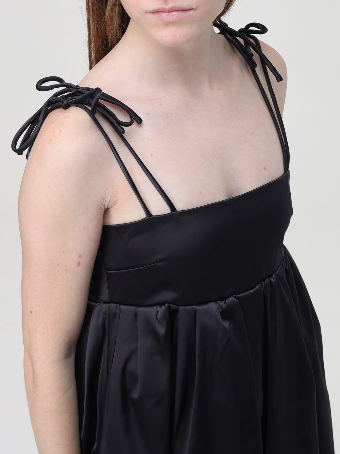 GANNI DRESS: Dress woman Ganni, Black - Img 5