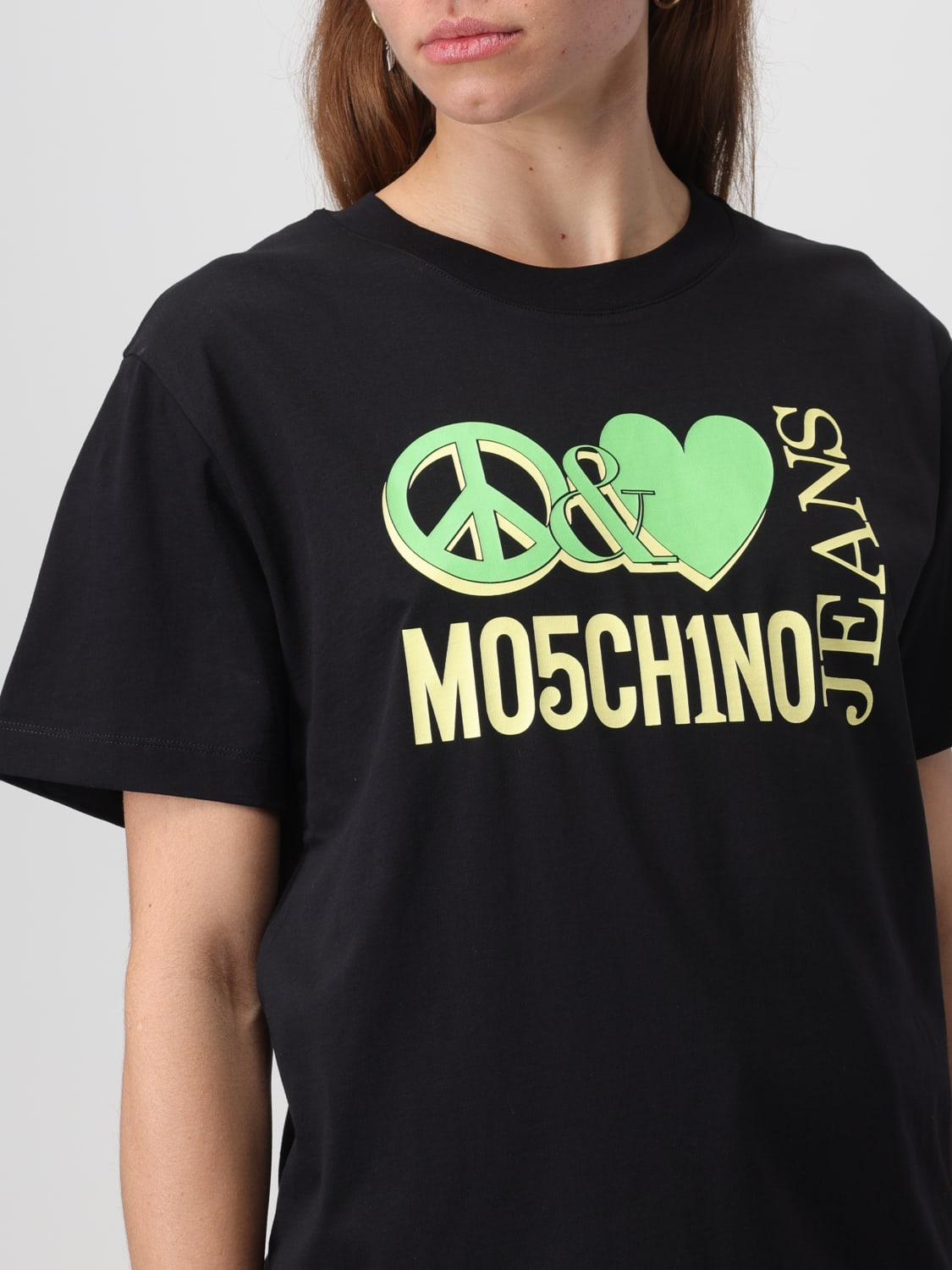 MOSCHINO JEANS CAMISETA: Camiseta mujer Moschino Jeans, Negro - Img 3