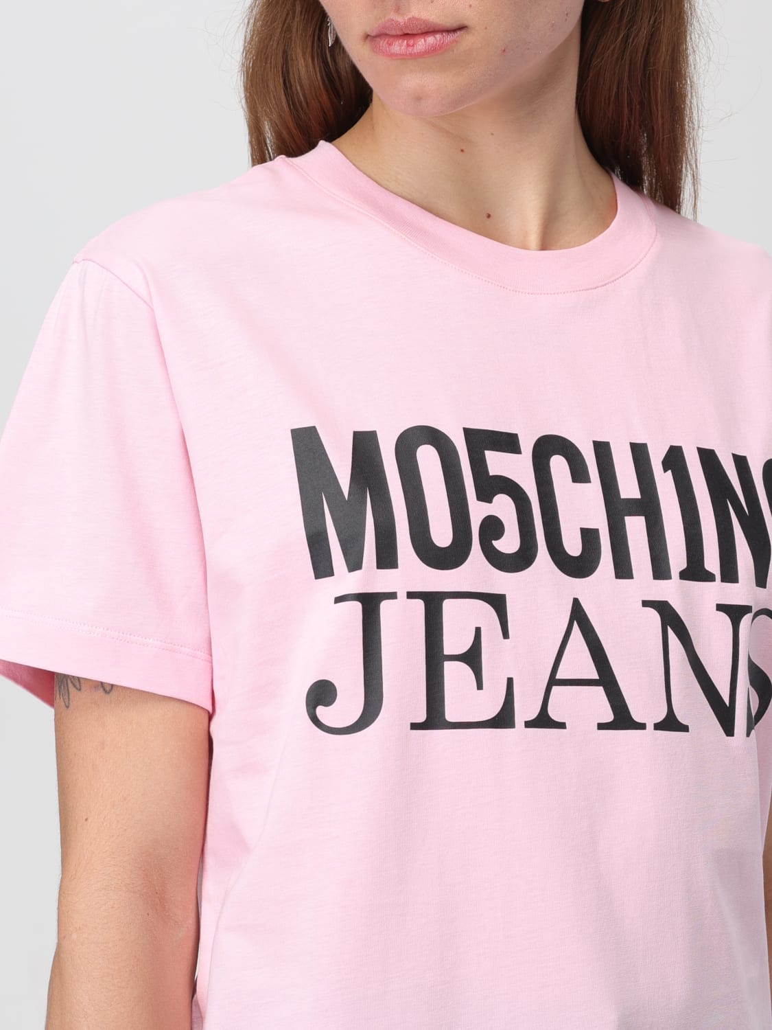 MOSCHINO JEANS T-SHIRT: T-shirt damen Moschino Jeans, Pink - Img 3