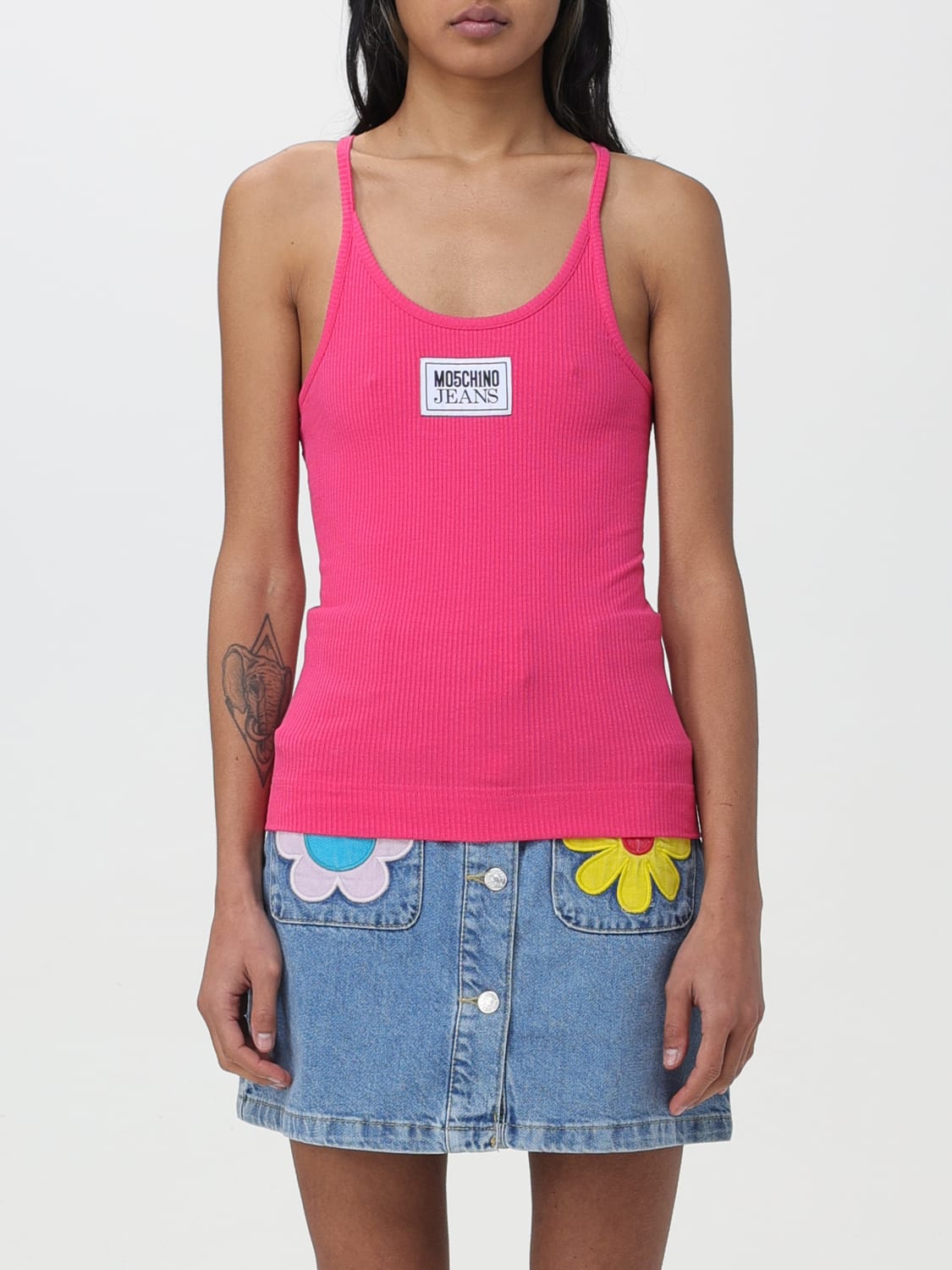 MOSCHINO JEANS トップス: トップス レディース Moschino Jeans, ピンク - Img 1