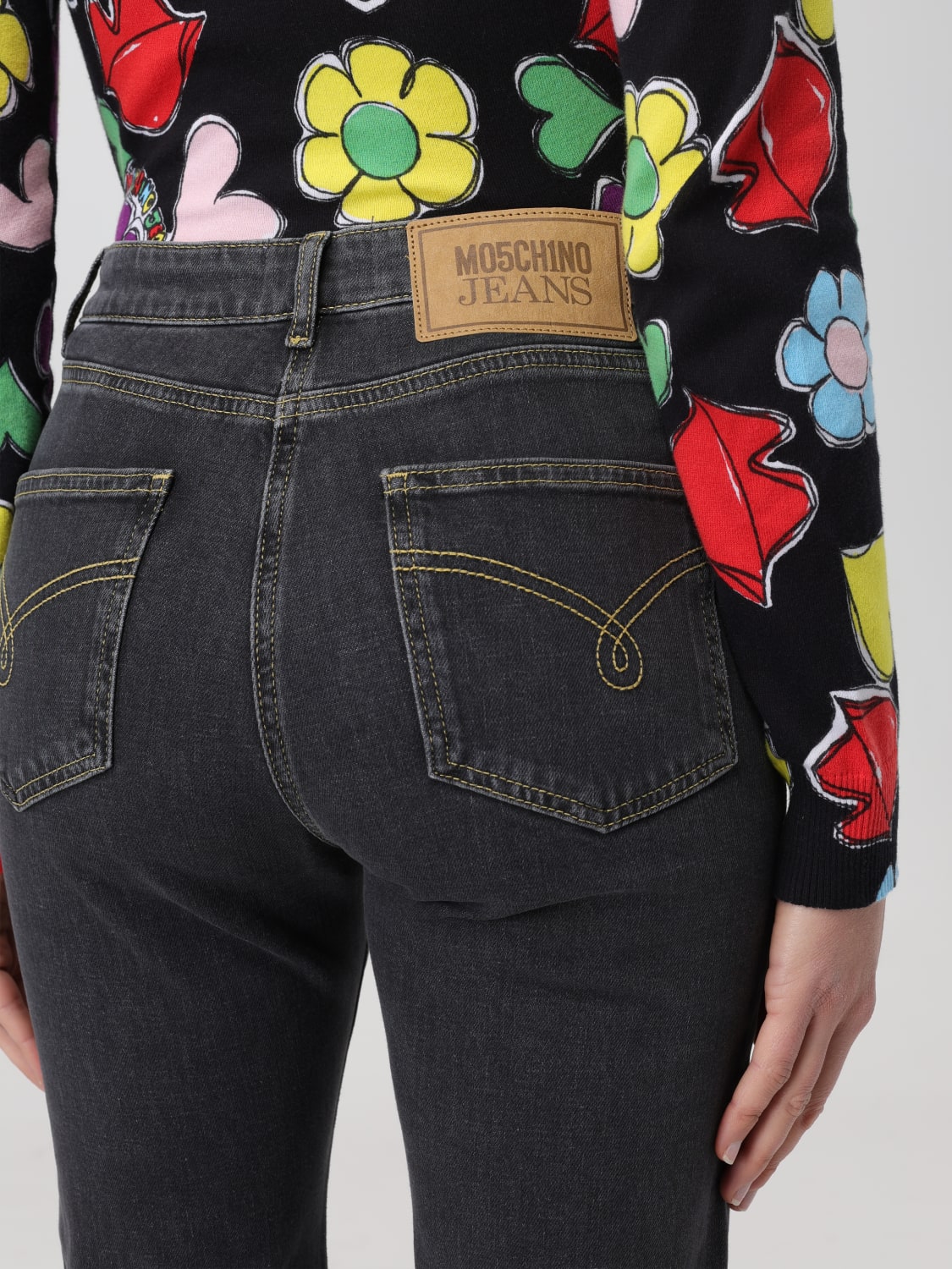 MOSCHINO JEANS JEANS: Jeans woman Moschino Jeans, Black - Img 3