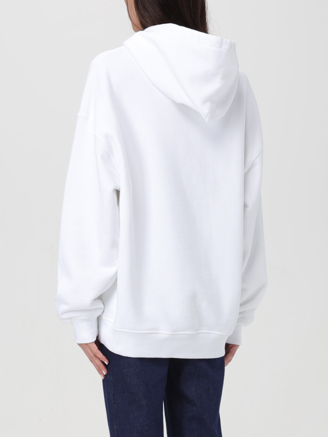 MOSCHINO JEANS SWEATSHIRT: Sweatshirt woman Moschino Jeans, White - Img 2