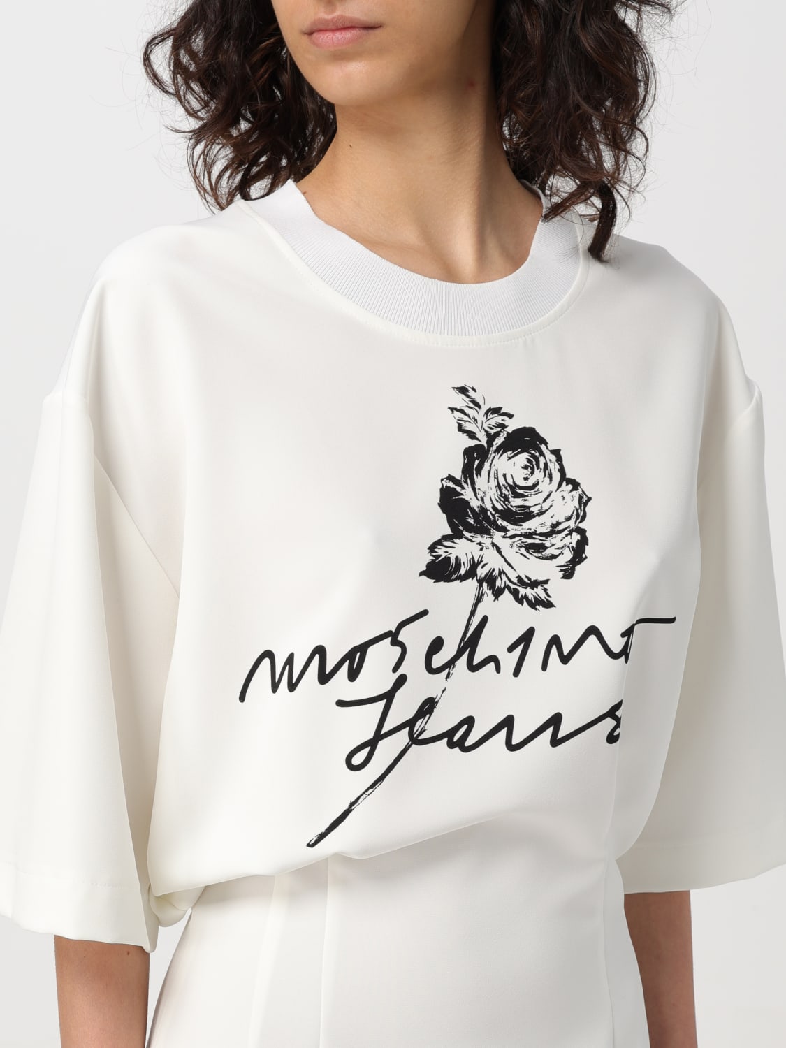 MOSCHINO JEANS DRESS: Dress woman Moschino Jeans, White - Img 3