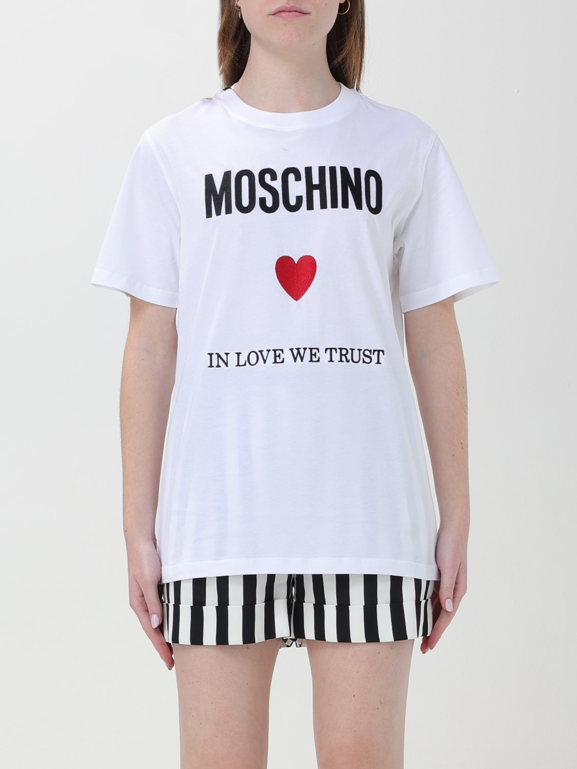 MOSCHINO COUTURE CAMISETA: Camiseta mujer Moschino Couture, Blanco - Img 1