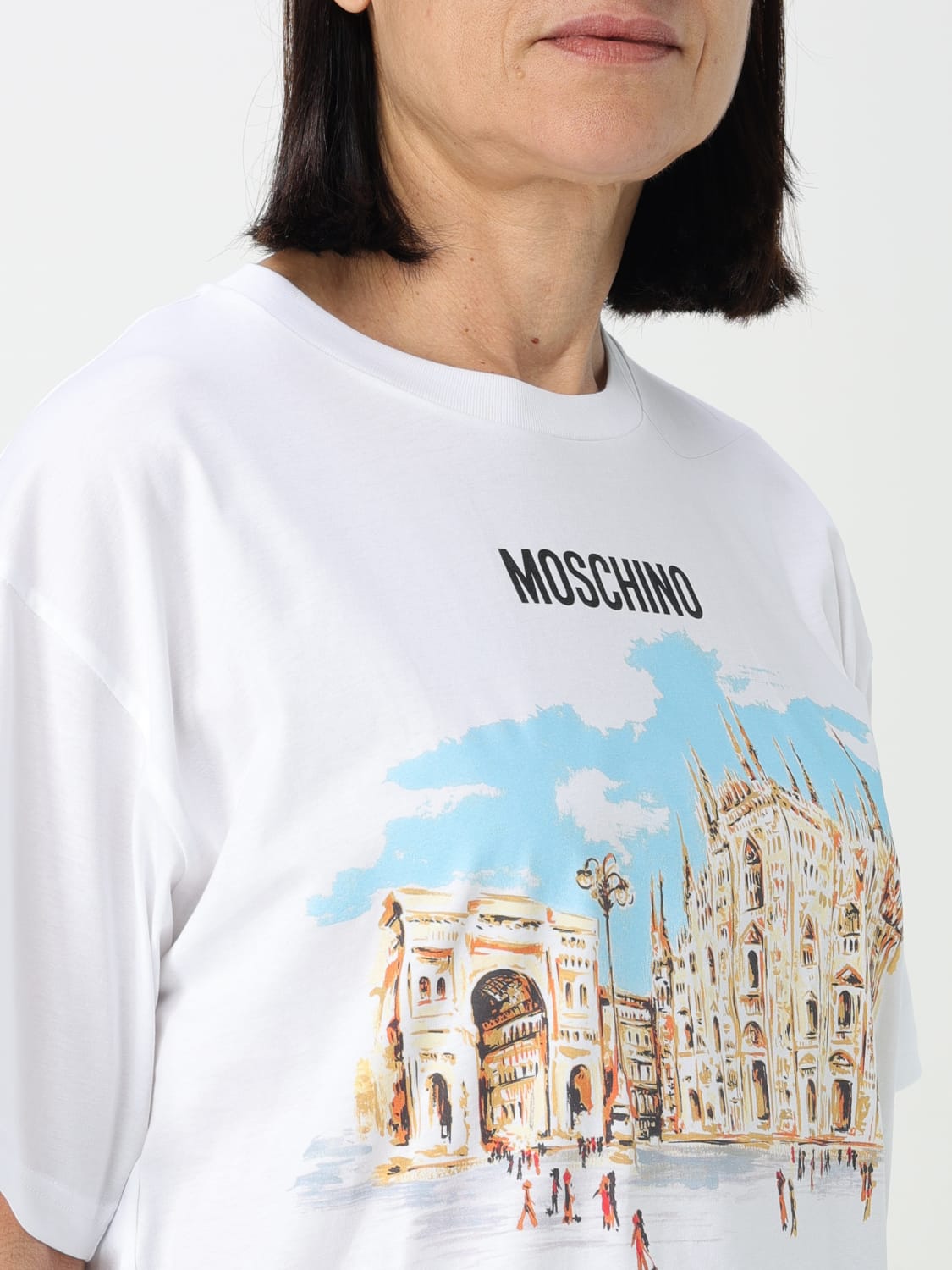 MOSCHINO COUTURE CAMISETA: Camiseta mujer Moschino Couture, Blanco - Img 3