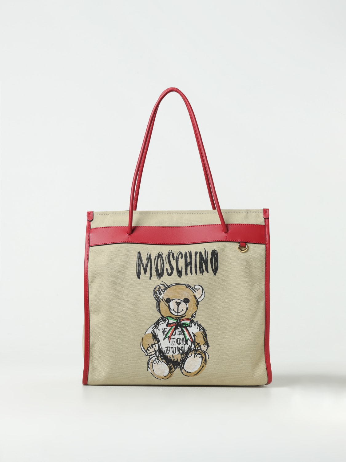 MOSCHINO COUTURE 托特包: 肩包 女士 Moschino Couture, 米色 - Img 1