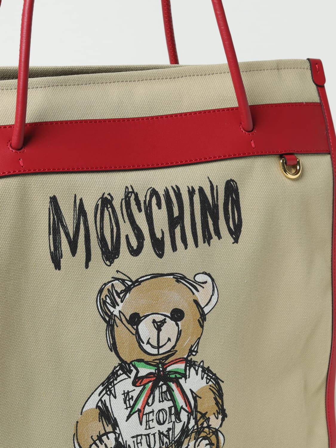 MOSCHINO COUTURE 托特包: 肩包 女士 Moschino Couture, 米色 - Img 3