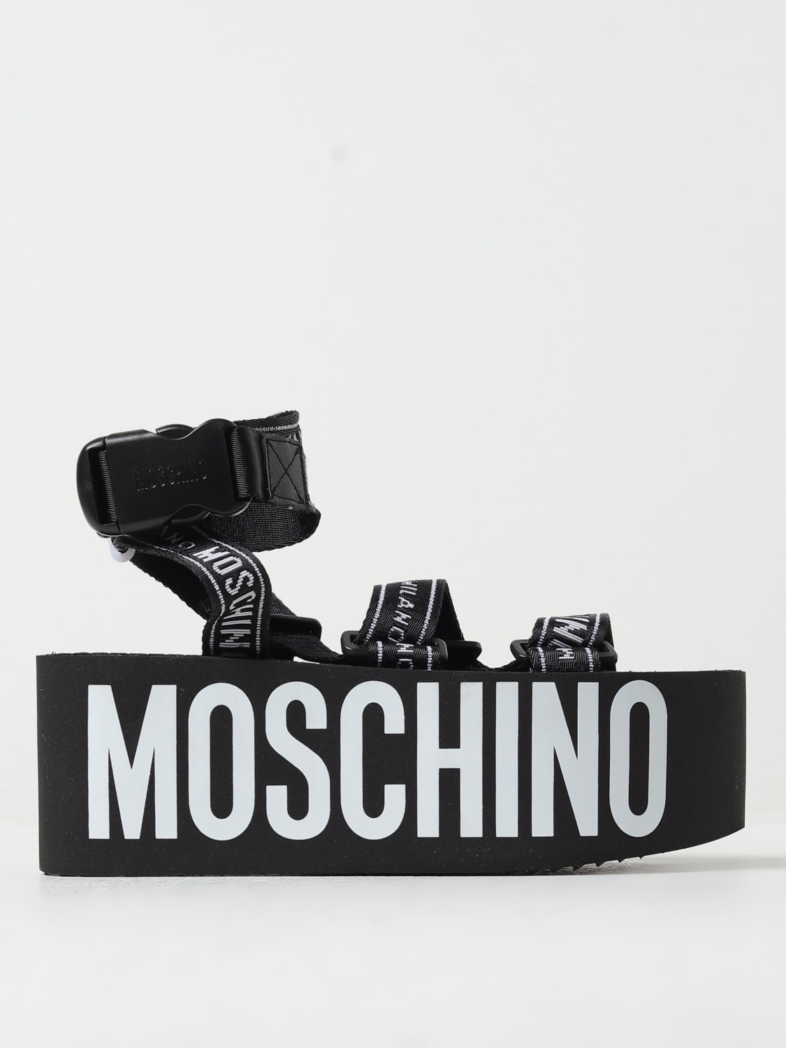 MOSCHINO COUTURE ZAPATOS DE CUÑA: Zapatos mujer Moschino Couture, Negro - Img 1