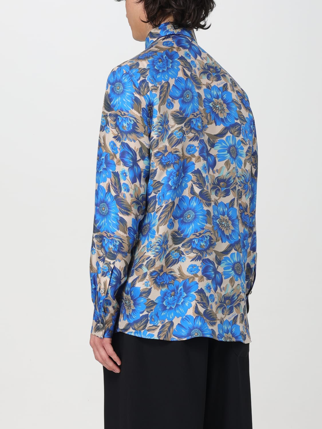 MOSCHINO COUTURE SHIRT: Shirt men Moschino Couture, Gnawed Blue - Img 3