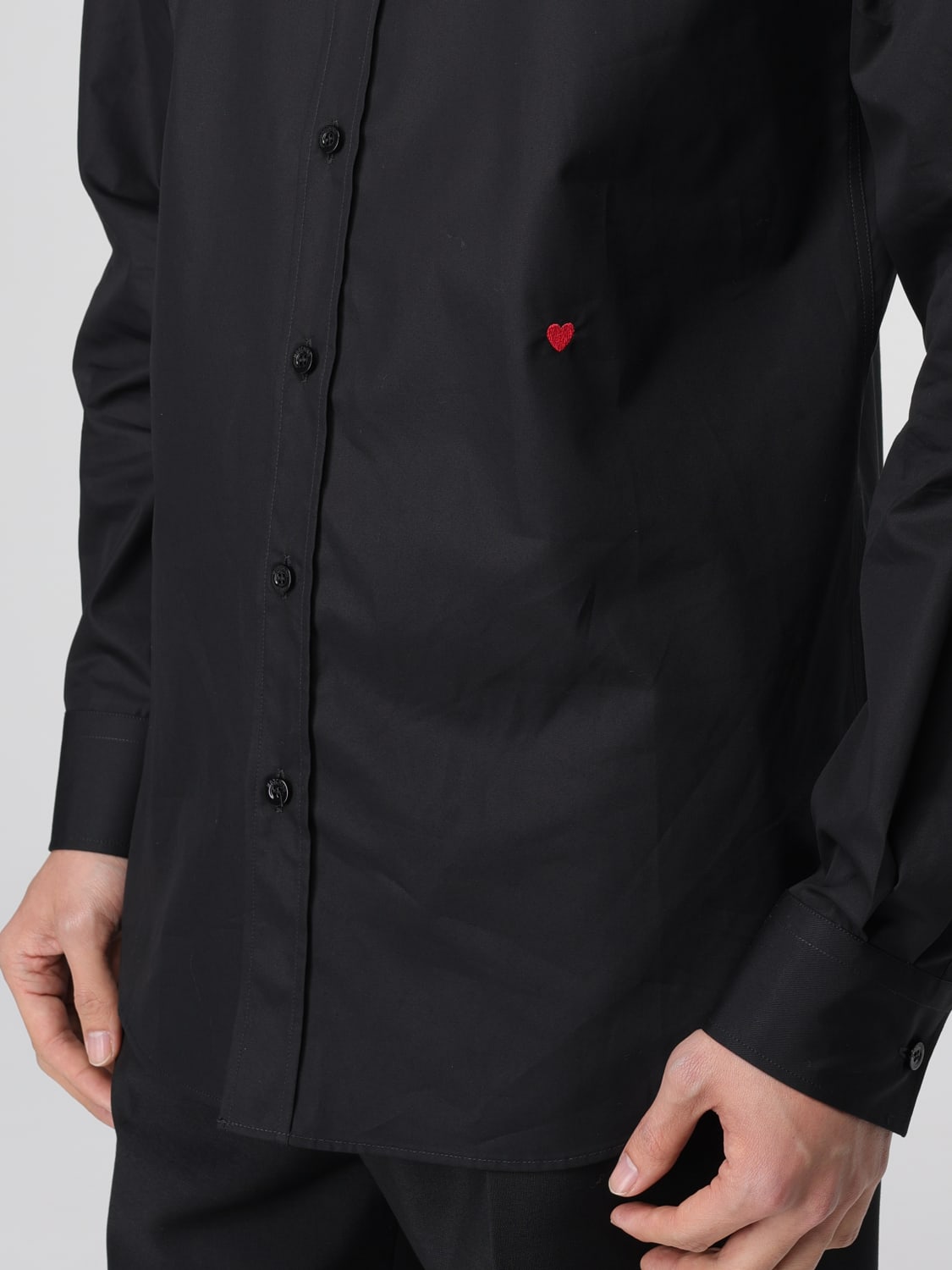 MOSCHINO COUTURE CAMISA: Camisa hombre Moschino Couture, Negro - Img 3