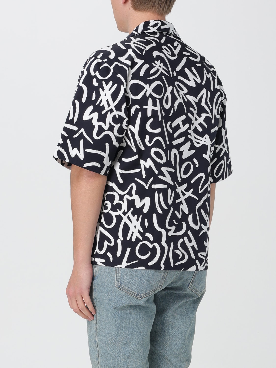 MOSCHINO COUTURE CAMISA: Camisa hombre Moschino Couture, Negro - Img 3