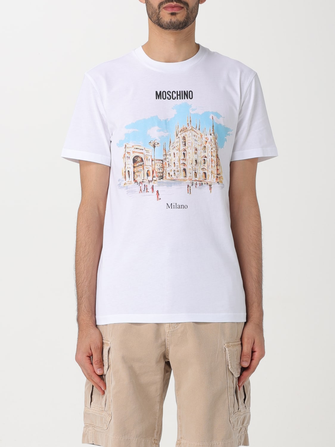 MOSCHINO COUTURE Tシャツ: Tシャツ メンズ Moschino Couture, ホワイト - Img 1