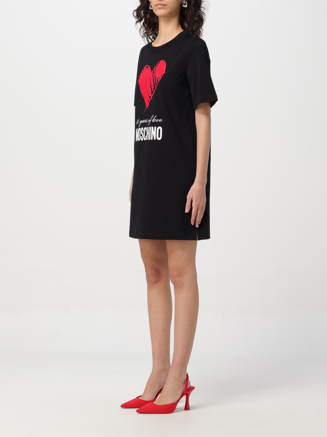 Fashion love moschino t shirt dress