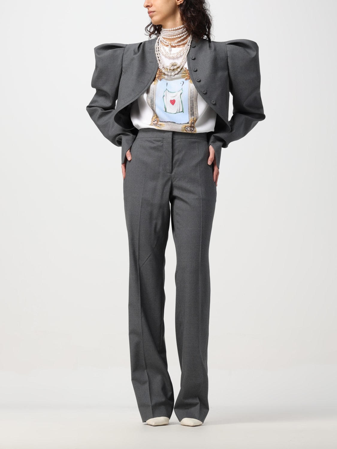 MOSCHINO COUTURE トップス: トップス レディース Moschino Couture, ホワイト - Img 2