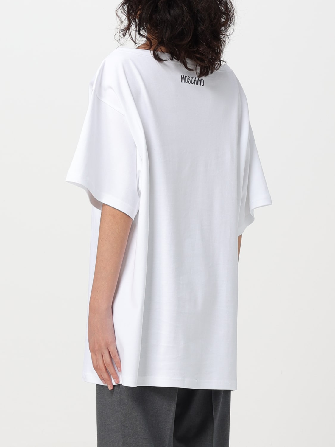 MOSCHINO COUTURE T-SHIRT: T-shirt femme Moschino Couture, Blanc - Img 2