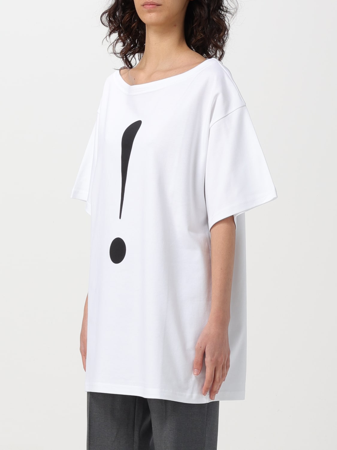 MOSCHINO COUTURE T-SHIRT: T-shirt femme Moschino Couture, Blanc - Img 3