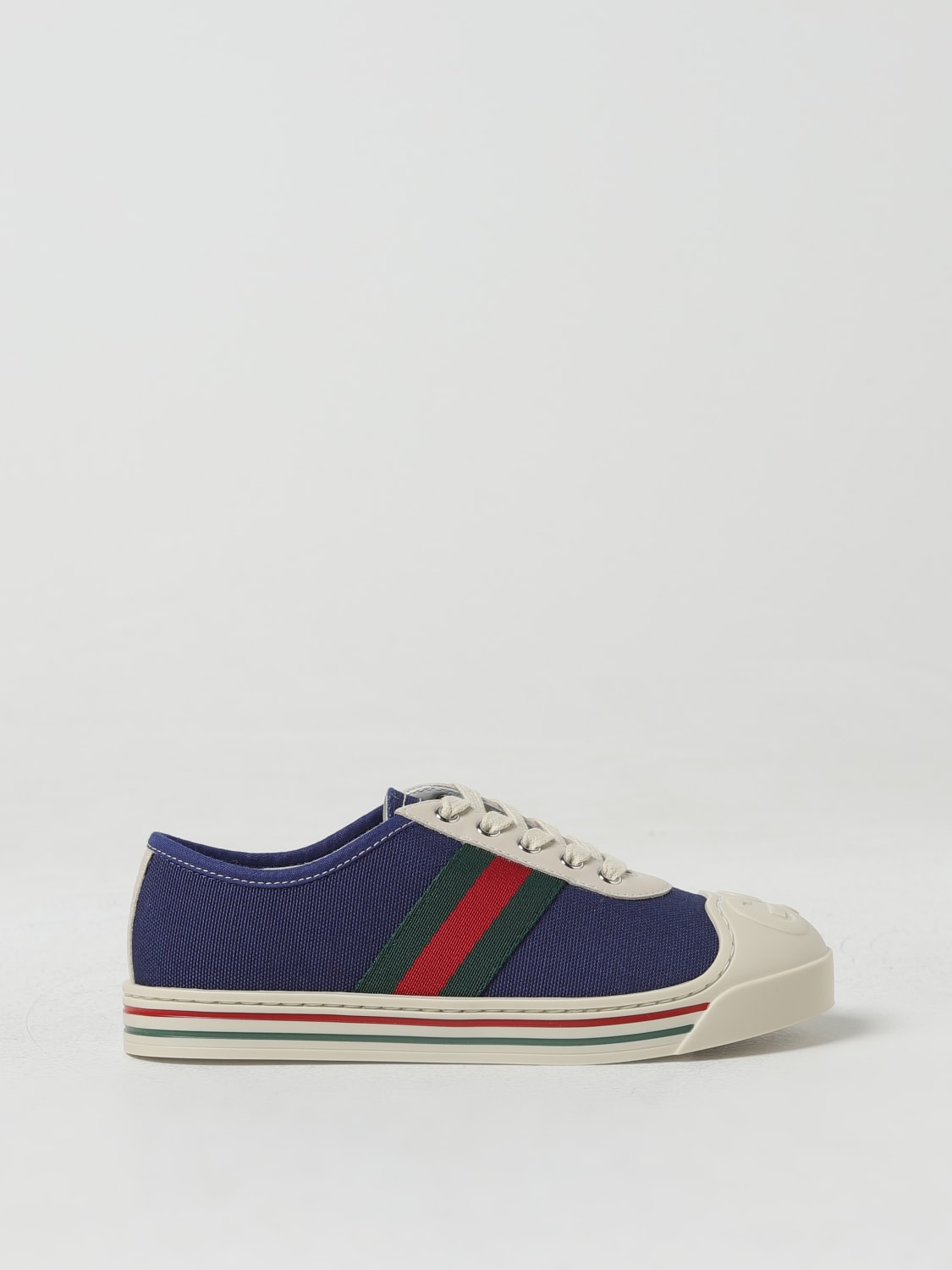 GUCCI SNEAKERS: Sneakers Gucci in cotone e gomma , Royal - Img 1