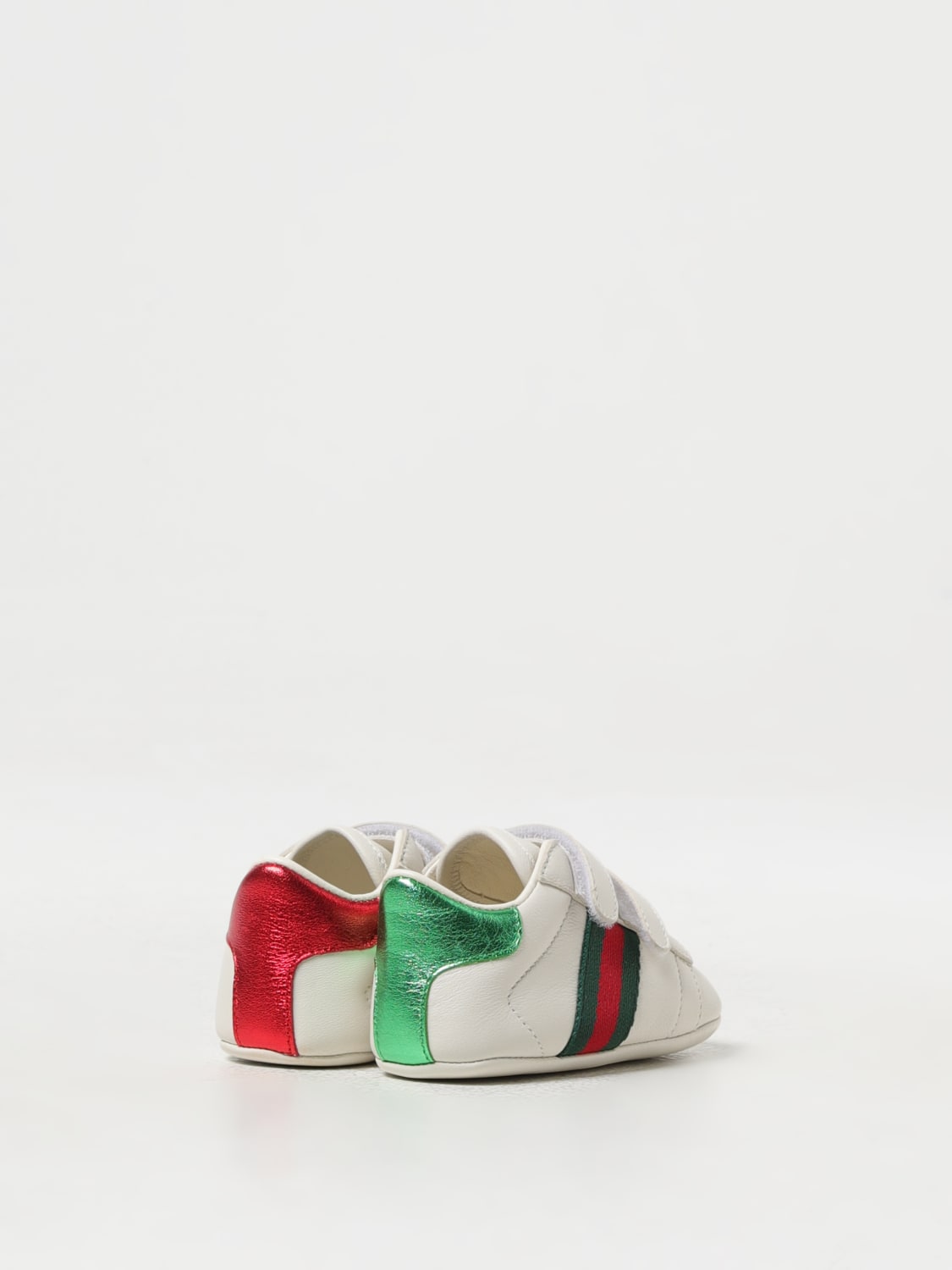 GUCCI Baskets bebe garcon enfant Blanc Baskets Bebe Garcon Gucci 500852BKPT0 en ligne sur GIGLIO.COM