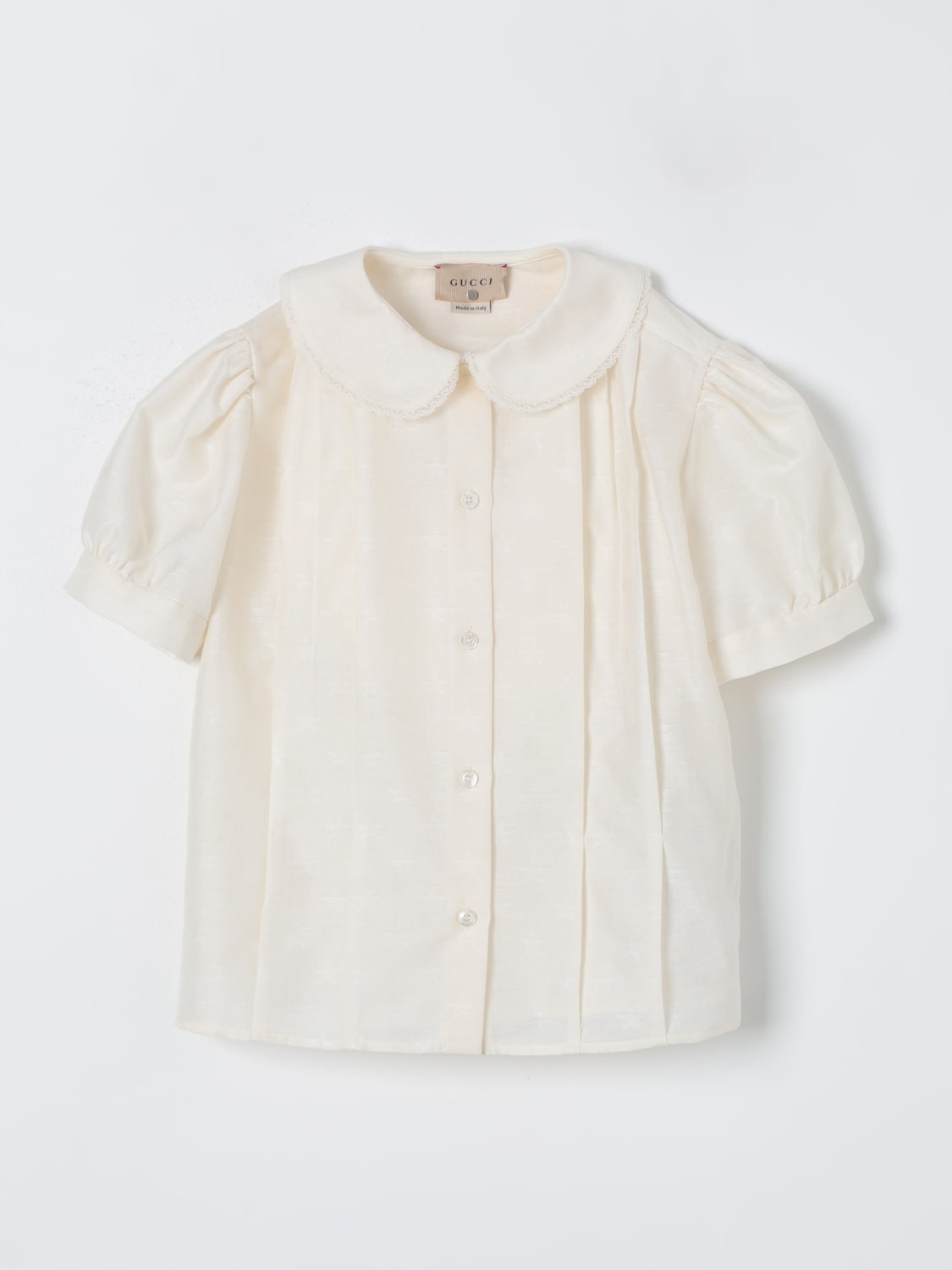 GUCCI SHIRT: Shirt kids Gucci, Ivory - Img 1