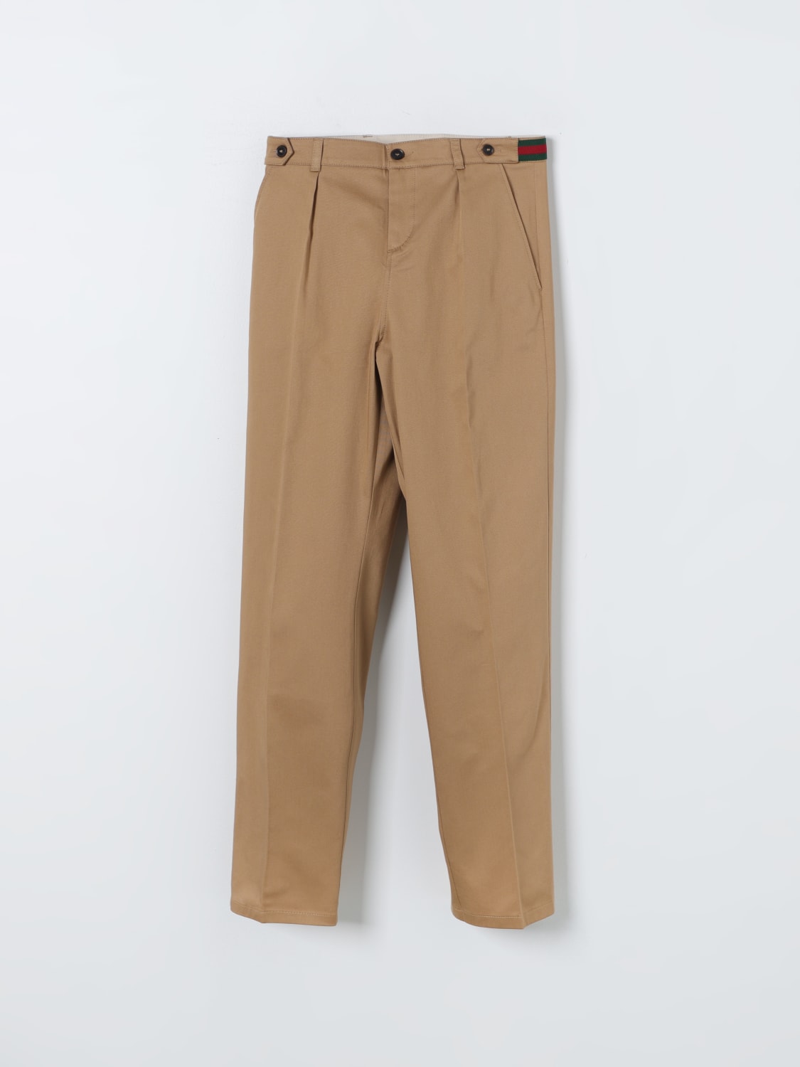 GUCCI PANTALONE: Pantalone classico Gucci, Beige - Img 1