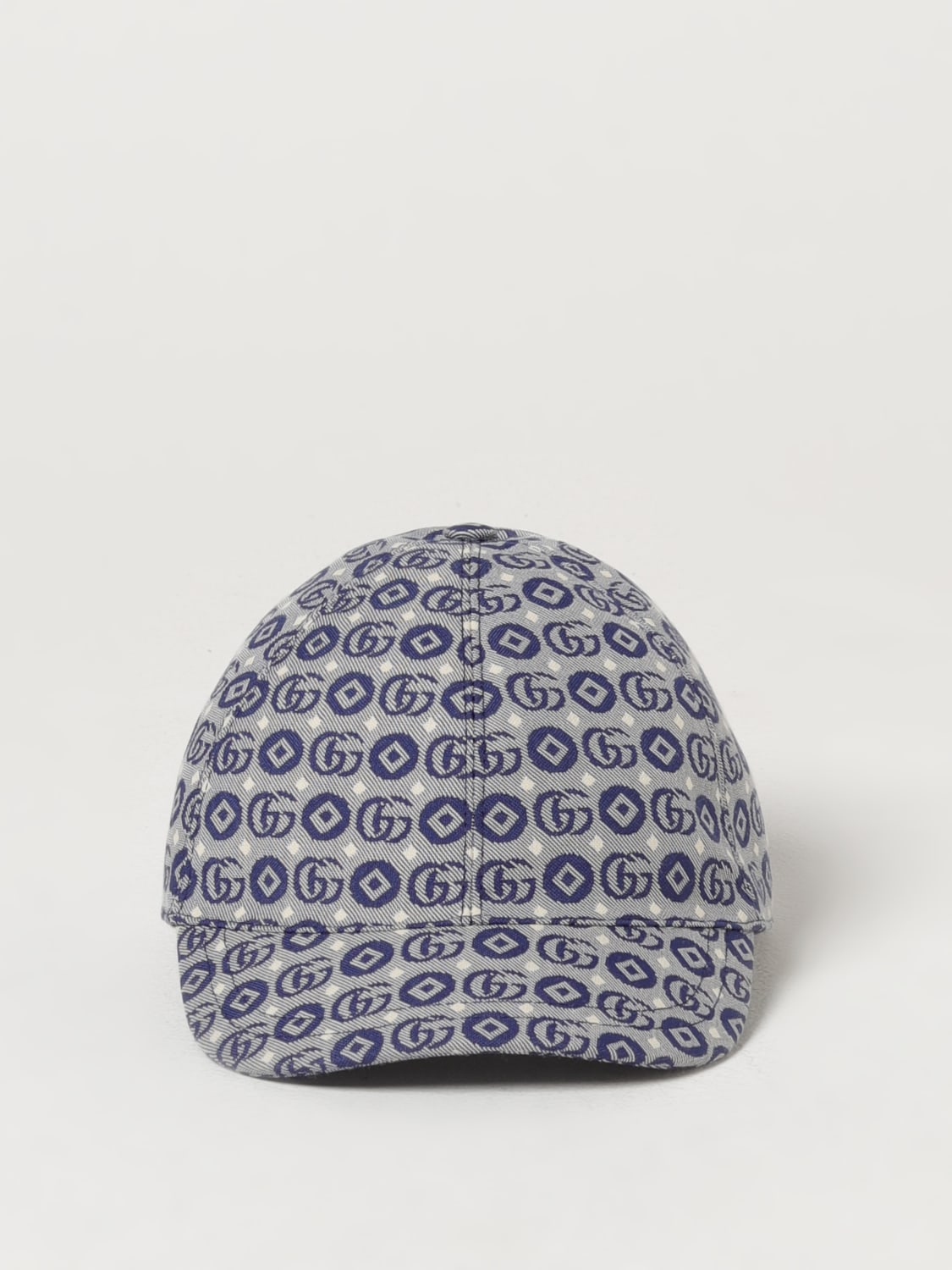 GUCCI CAPPELLO BAMBINO: Cappello Gucci in cotone con monogram GG jacquard, Royal - Img 2