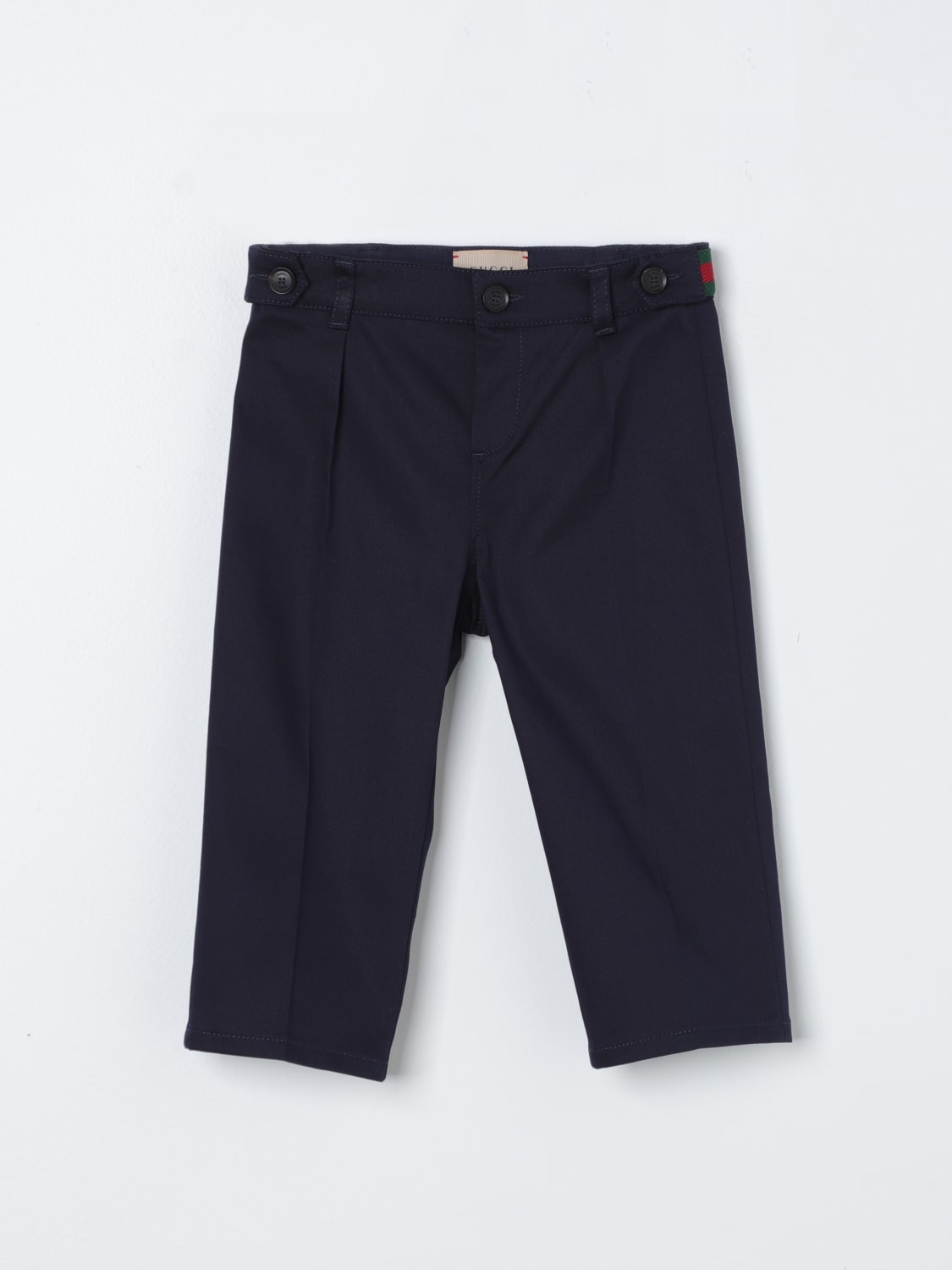 GUCCI PANTALONE: Pantalone Gucci in cotone , Blue - Img 1