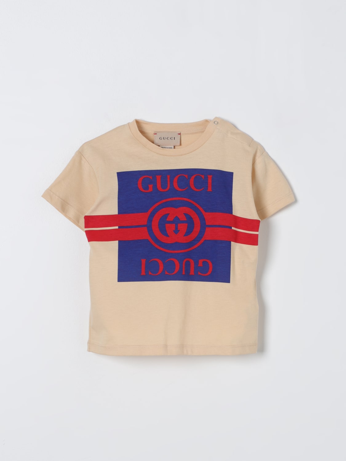 GUCCI: T-shirt kids - Yellow Cream | Gucci t-shirt 576871XJF50 online at  GIGLIO.COM