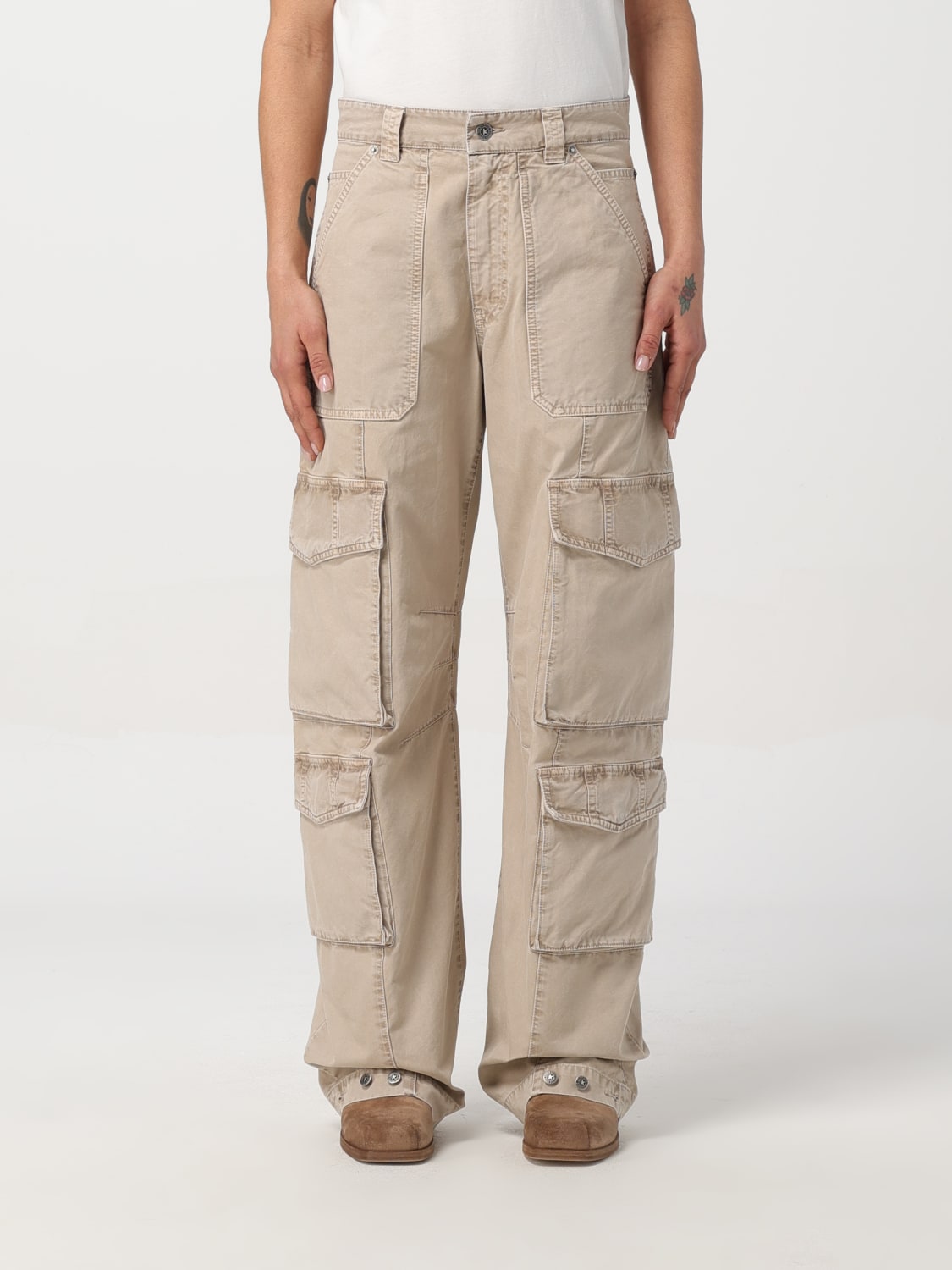 GOLDEN GOOSE PANTS: Pants woman Golden Goose, Beige - Img 1