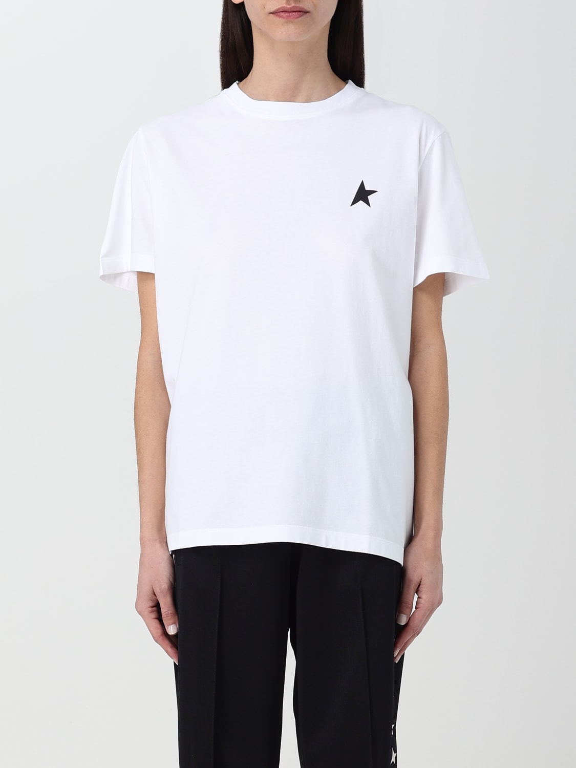 GOLDEN GOOSE T-SHIRT: T-shirt damen Golden Goose, Weiß - Img 1