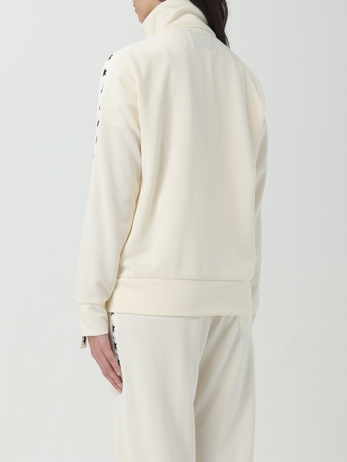 GOLDEN GOOSE FELPA: Felpa con zip Golden Goose, Avorio - Img 3