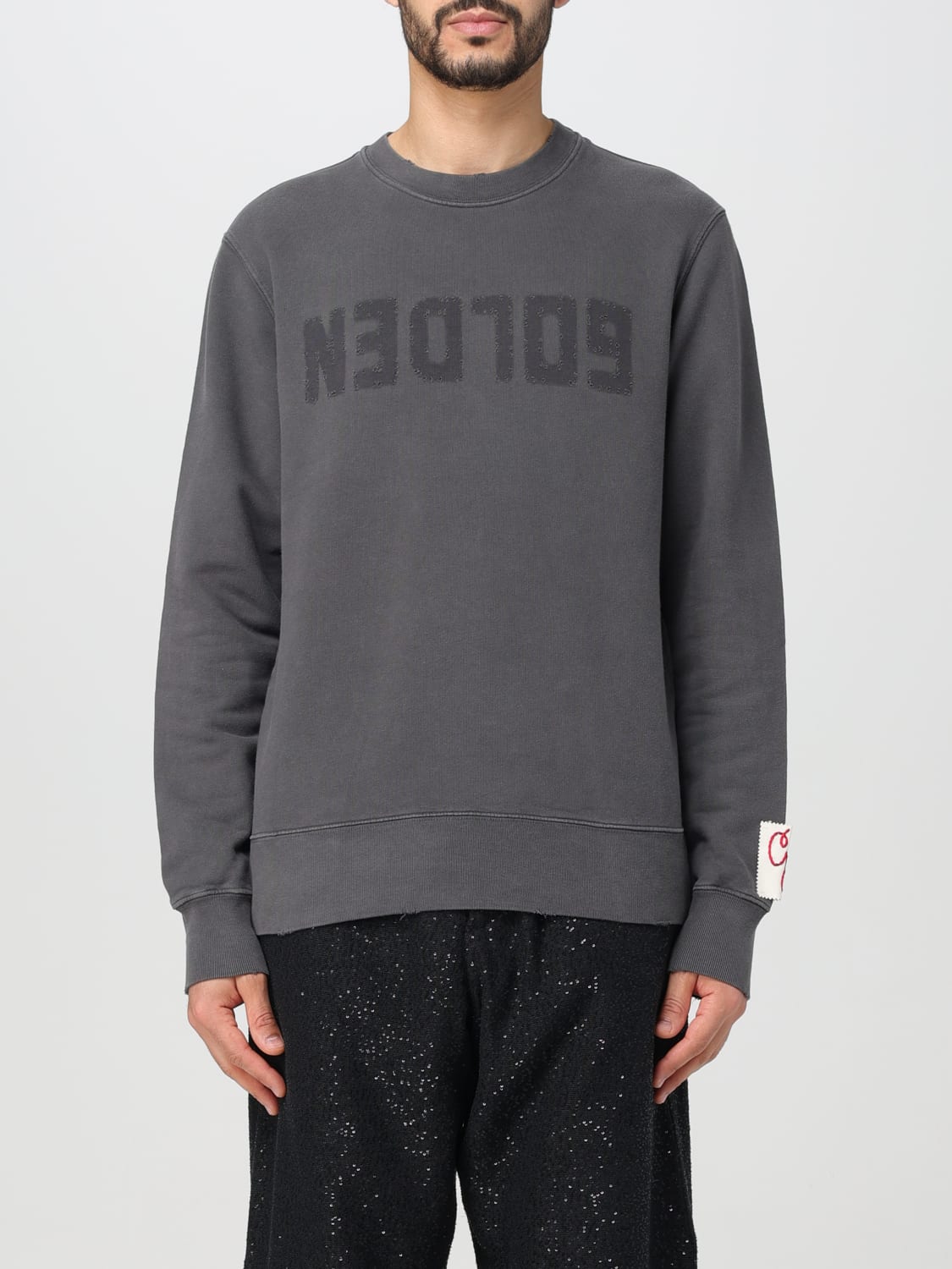 GOLDEN GOOSE SWEATSHIRT: Sweatshirt men Golden Goose, Charcoal - Img 1