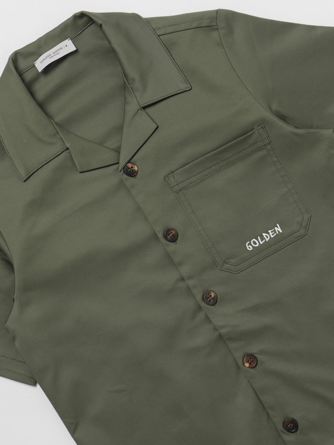 GOLDEN GOOSE CAMICIA: Camicia Golden Goose in cotone , Militare - Img 3