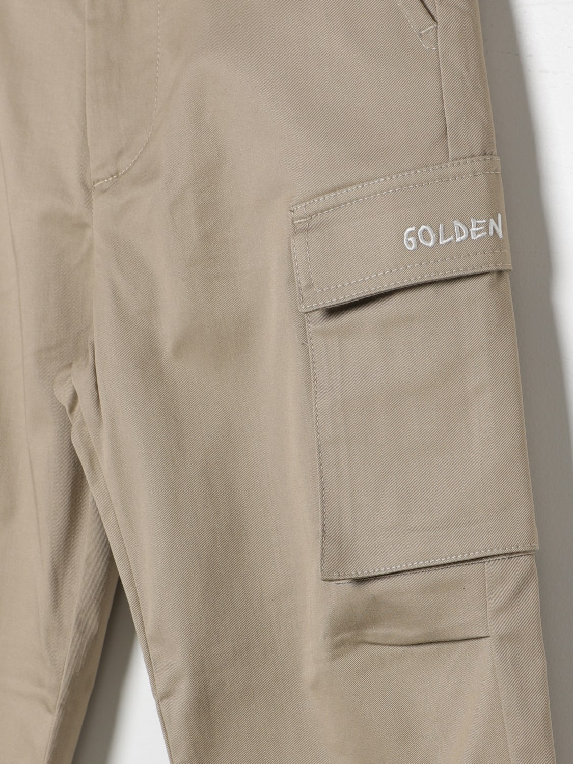 GOLDEN GOOSE 팬츠: 팬츠 남아 Golden Goose, 카멜 - Img 3