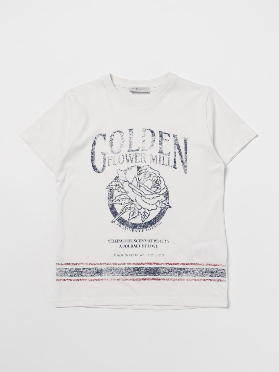 GOLDEN GOOSE 티셔츠: 티셔츠 남아 Golden Goose, 화이트 - Img 1