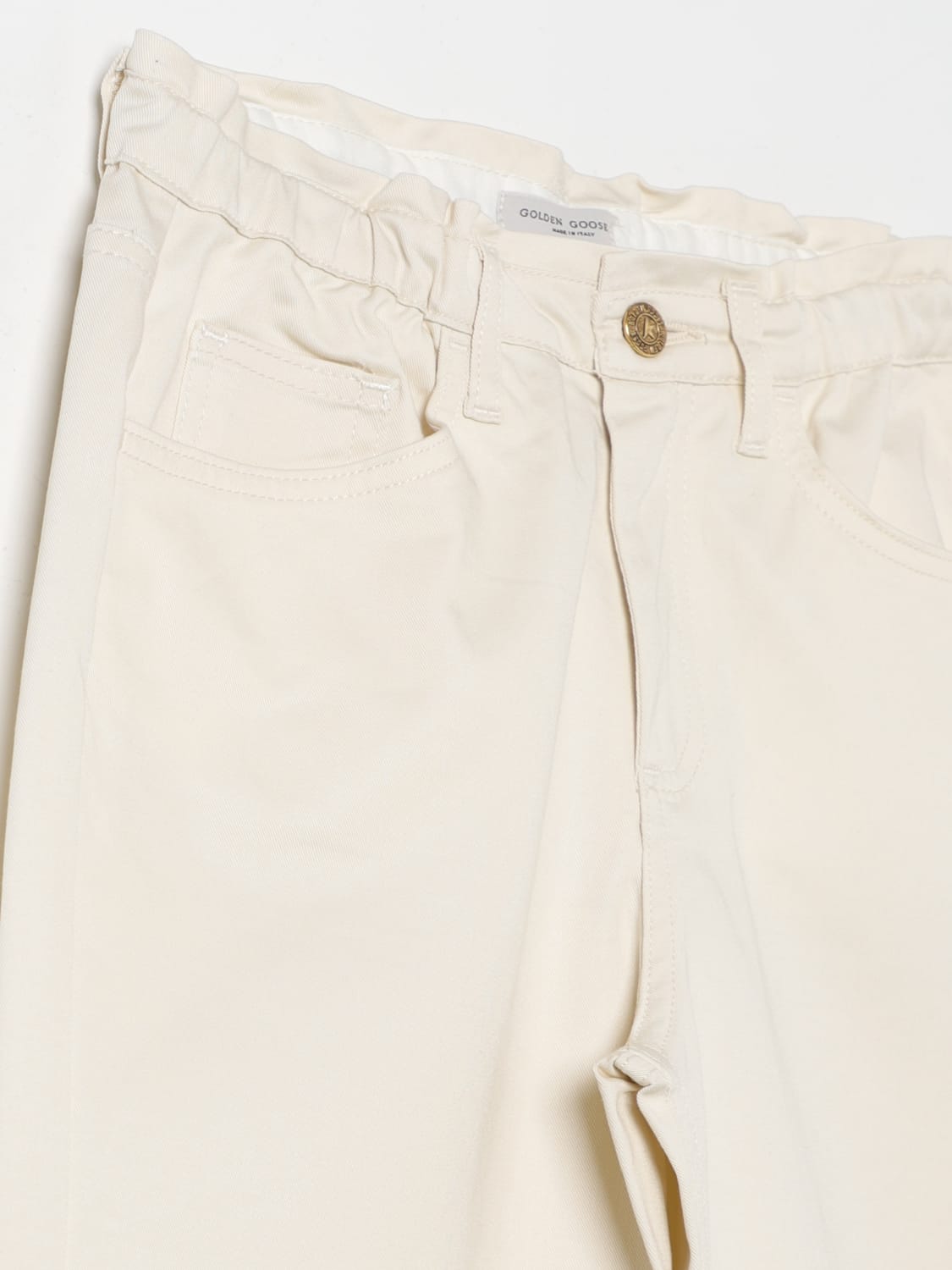 GOLDEN GOOSE PANTALONE: Pantalone Golden Goose in cotone stretch , Bianco - Img 3