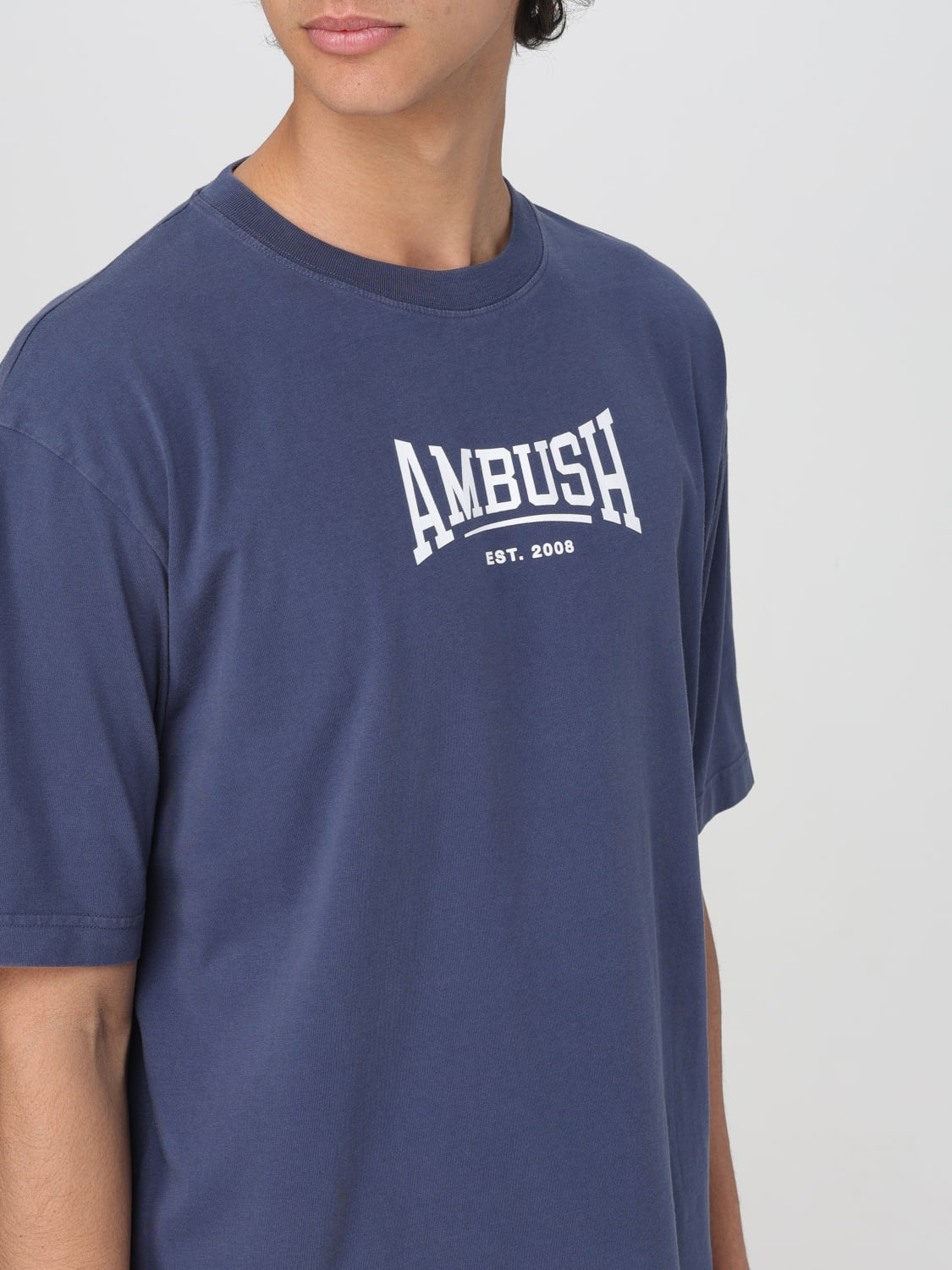 Ambush Outlet: T-shirt men - Blue | Ambush t-shirt BMAA006S24JER001