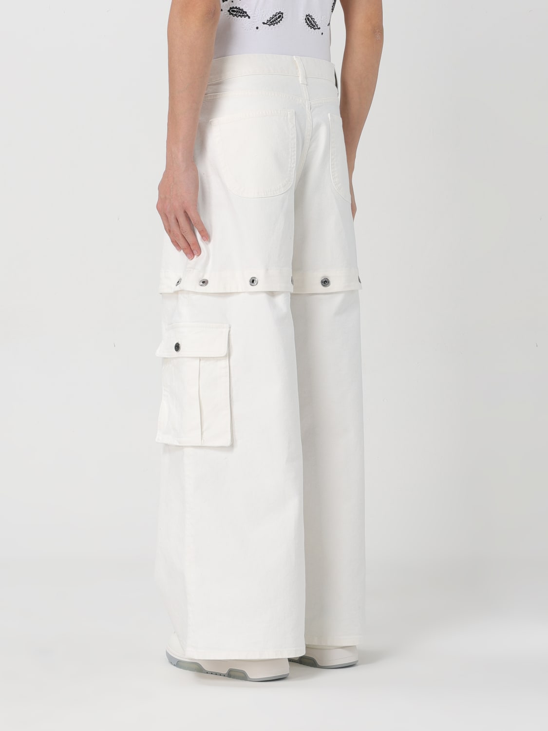 OFF-WHITE JEANS: Jeans men Off-white, White - Img 3