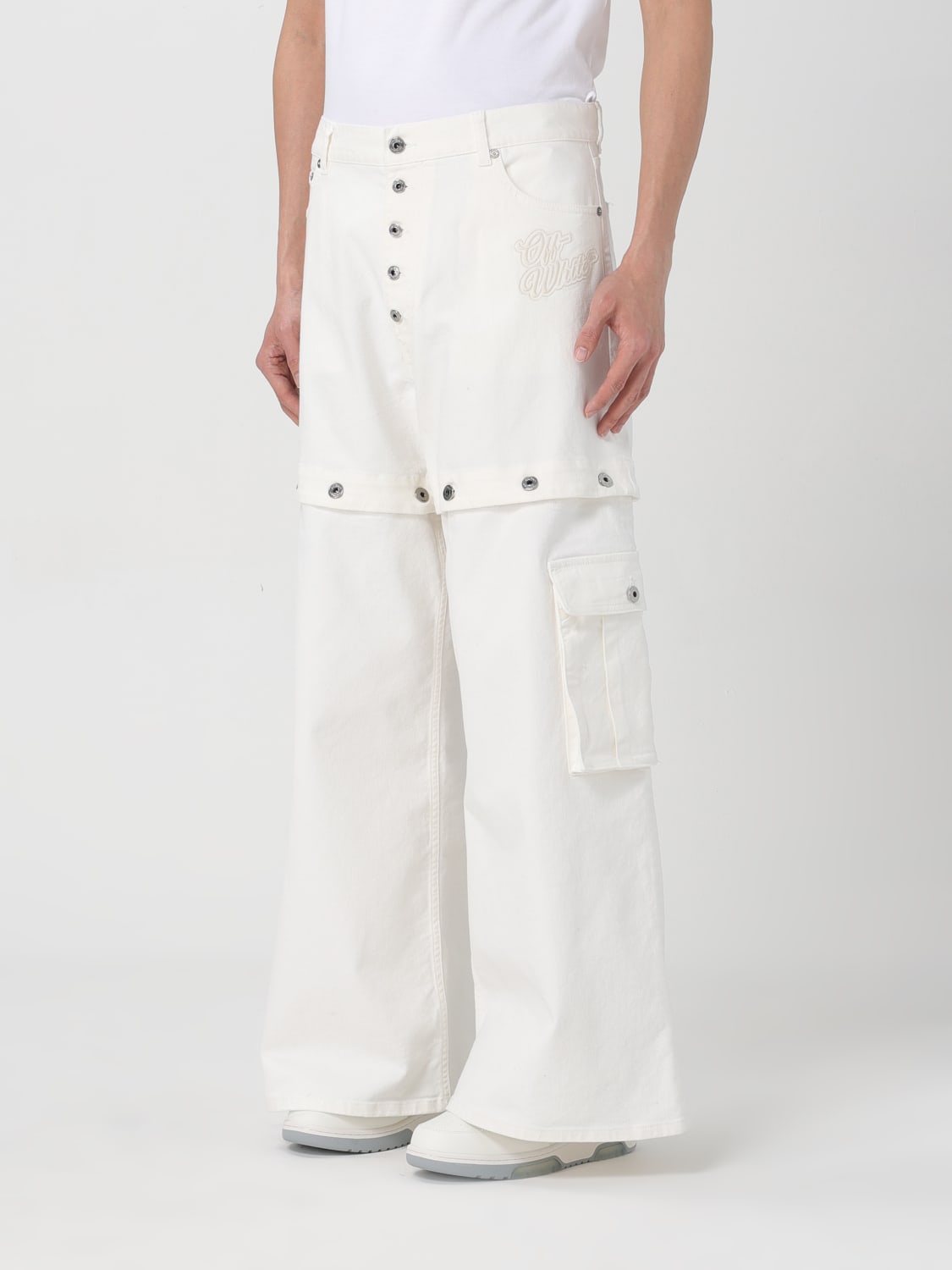 OFF-WHITE JEANS: Jeans men Off-white, White - Img 4