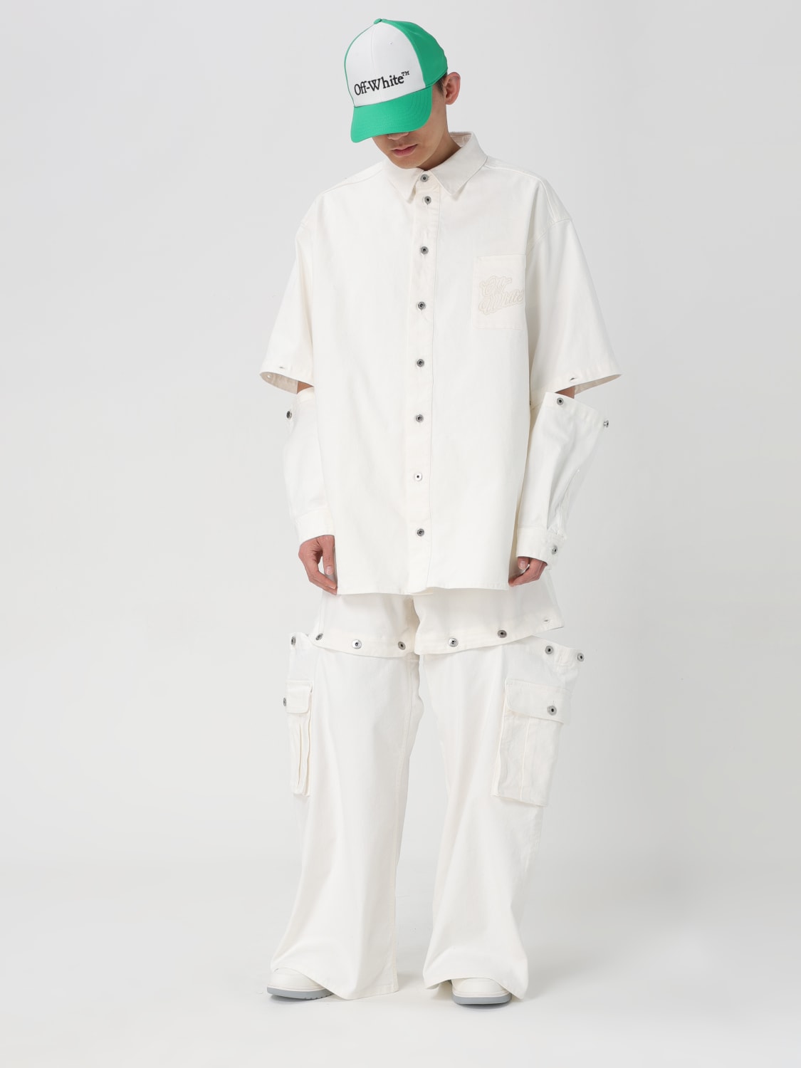 OFF-WHITE シャツ: シャツ メンズ Off-white, ホワイト - Img 2