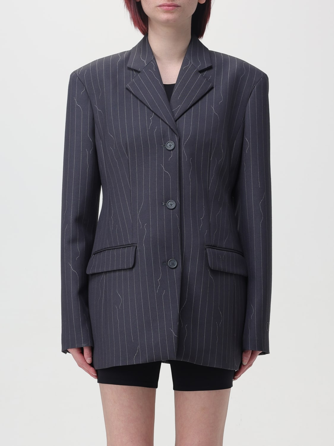 OFF-WHITE BLAZER: Blazer woman Off-white, Grey - Img 1