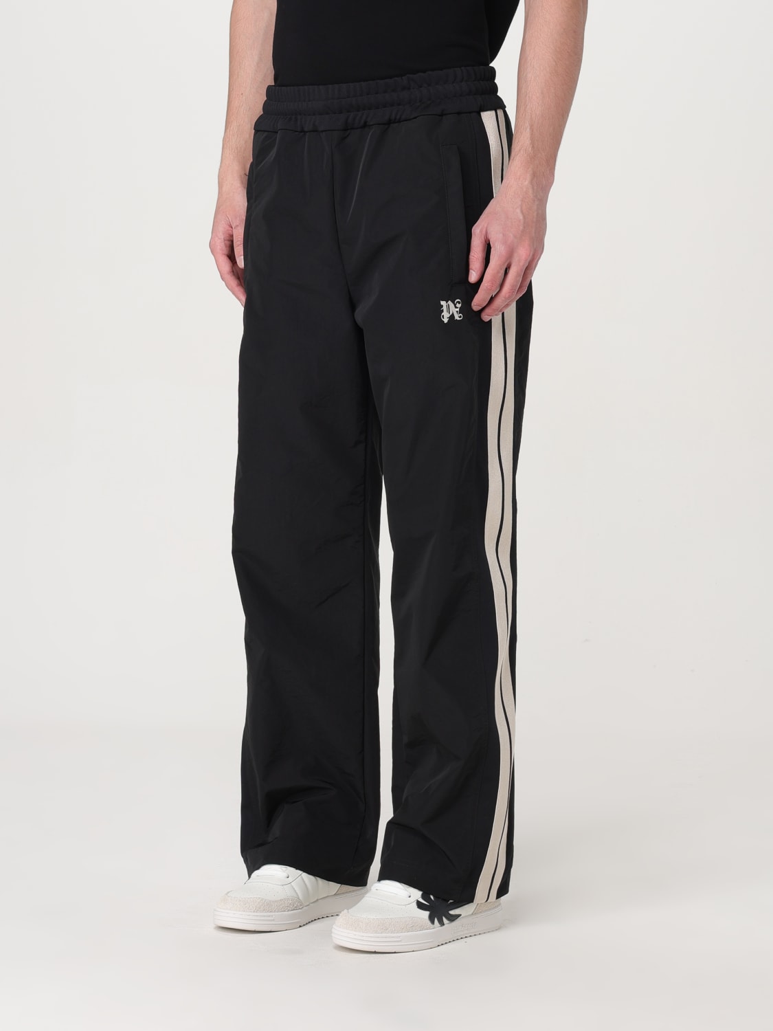 PALM ANGELS: Pants men - Black | Palm Angels pants PMCJ028R24FAB001 ...