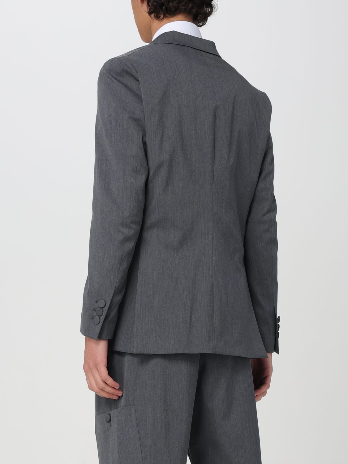 PALM ANGELS BLAZER: Blazer a monopetto Palm Angels, Grigio - Img 3